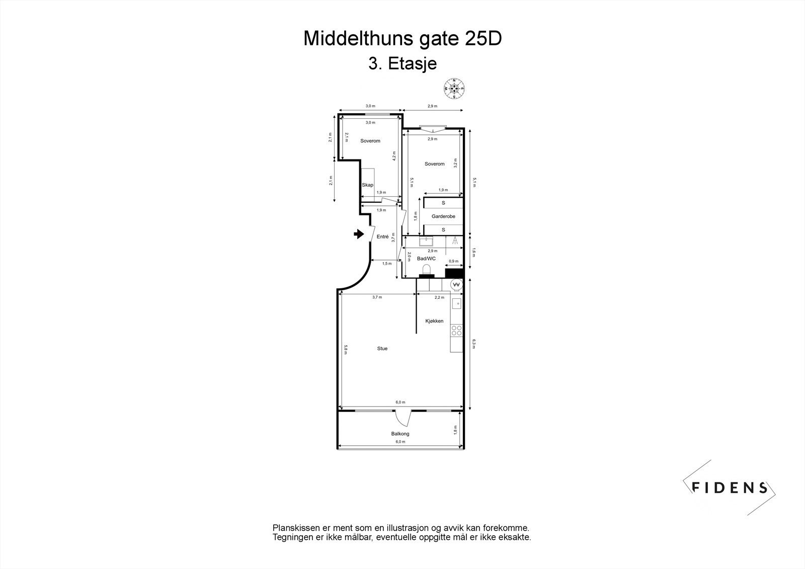 Plantegning Galleribilde