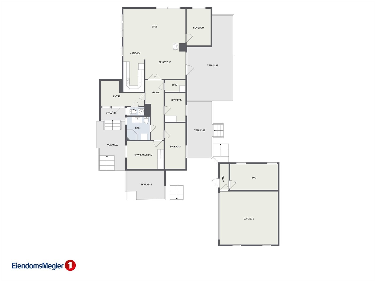 Planskisse 1.etasje Galleribilde