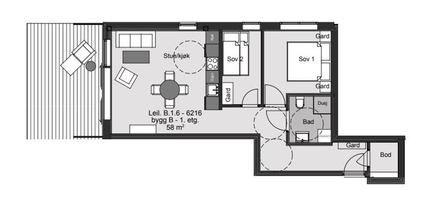 Plantegning 6216 Galleribilde