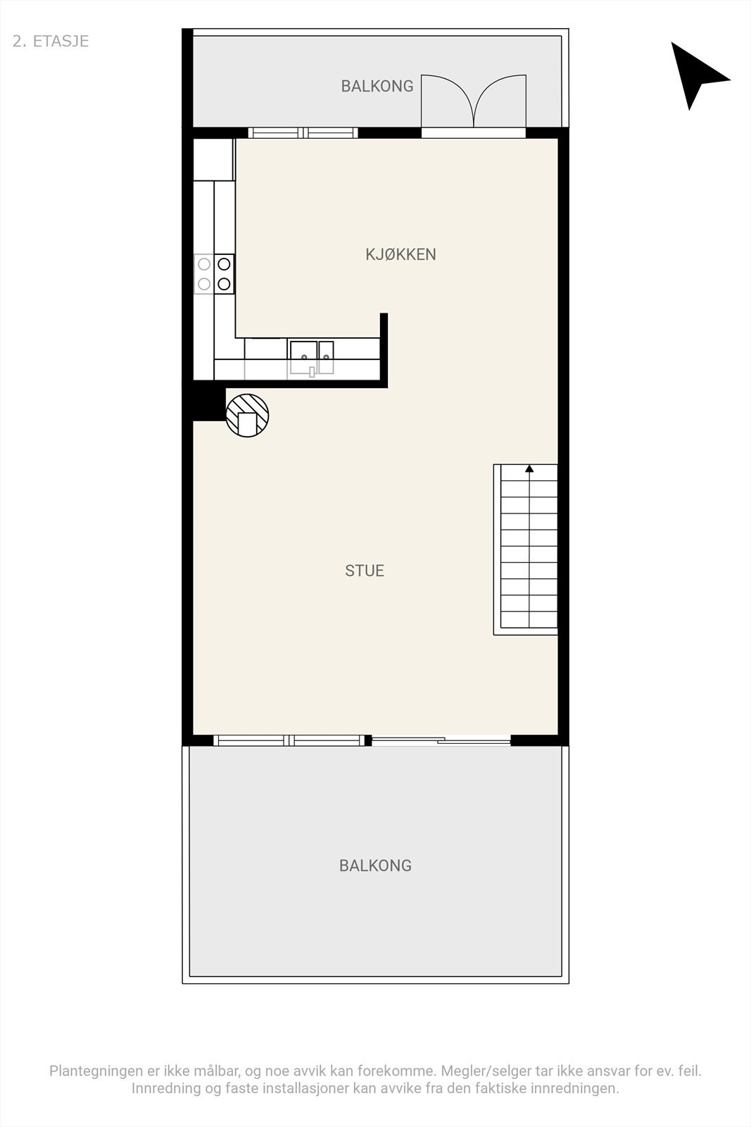 Plantegning 2. etasje. Galleribilde