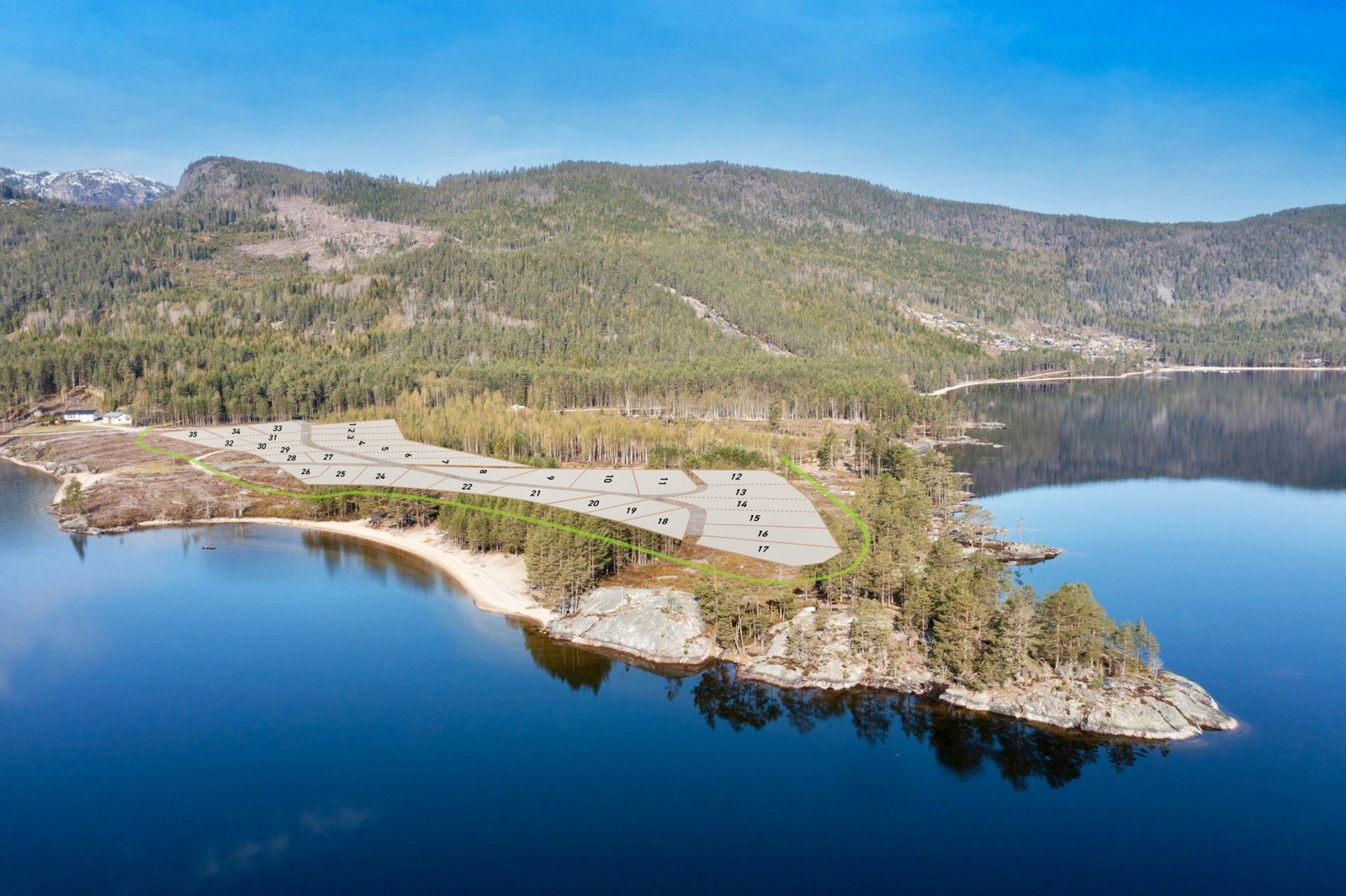 Tomtekart Raudnes hyttegrend Galleribilde