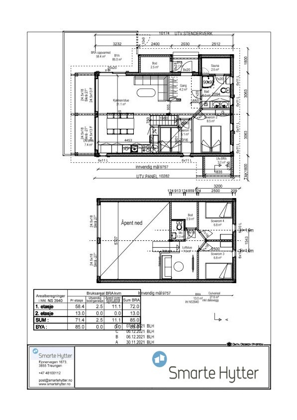 Plantegning Galleribilde