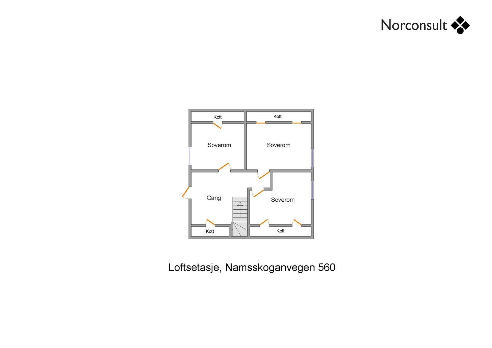 Planskisse loft Galleribilde