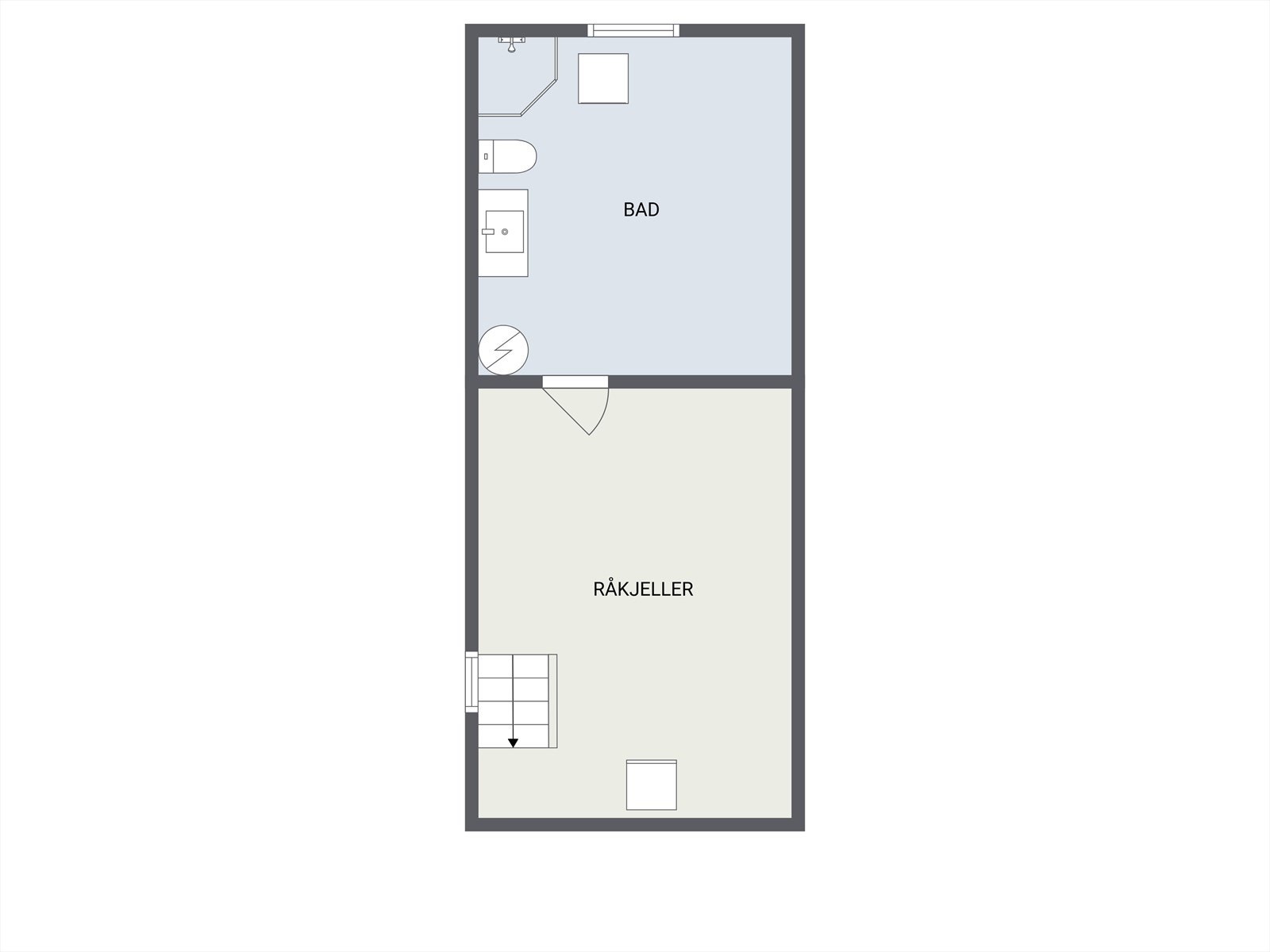 Kjeller består av vaskerom og råkjeller Galleribilde