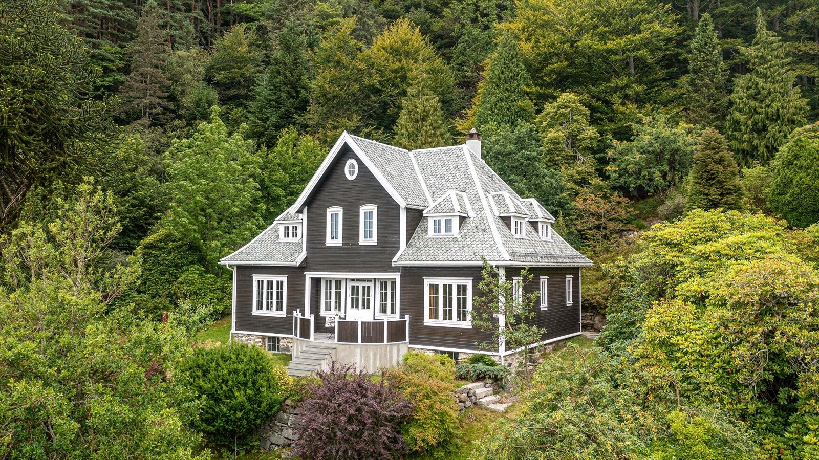 Villaen ble oppført i 1917 på oppdrag for Severin Malmin Galleribilde