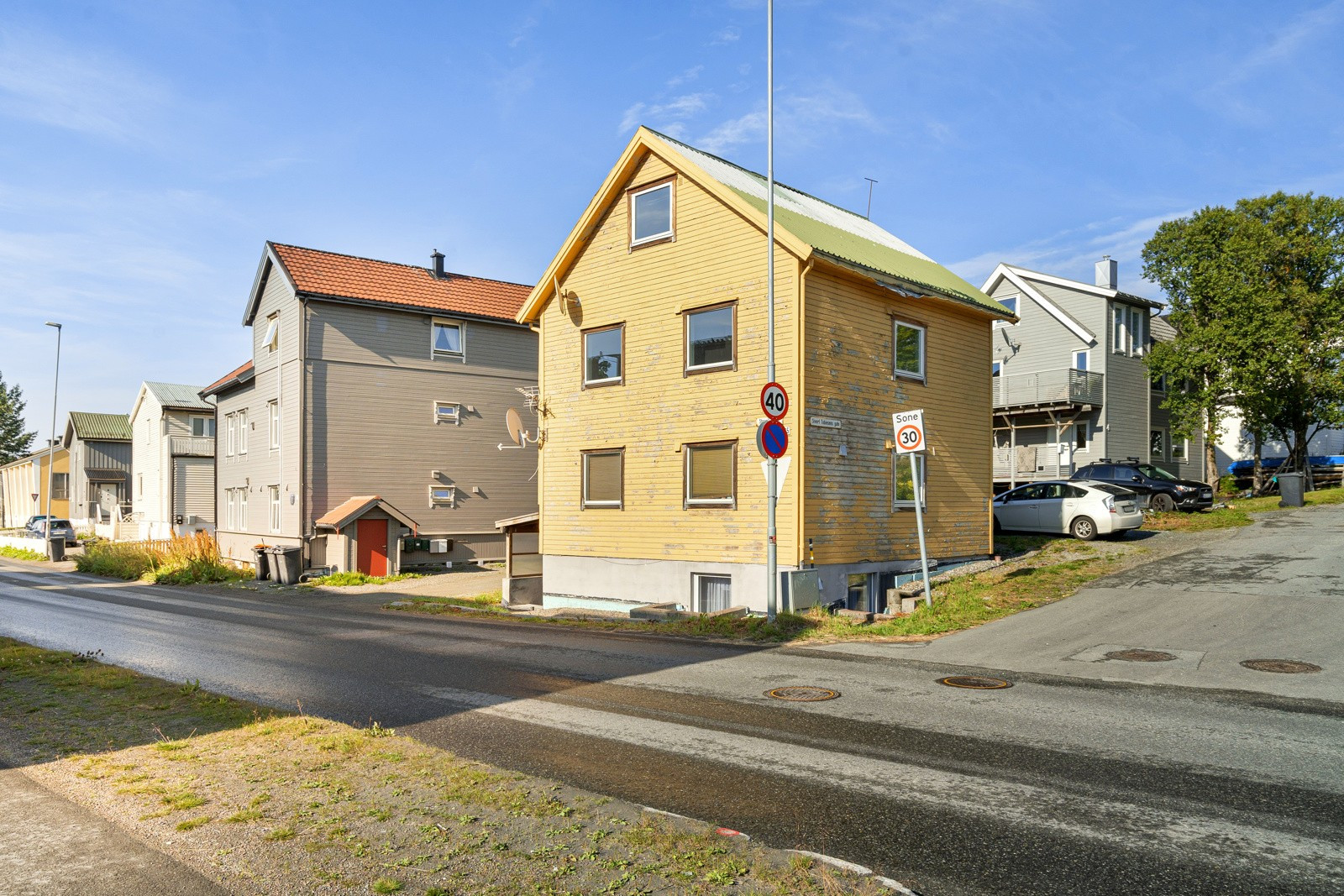 Utsiden av huset.