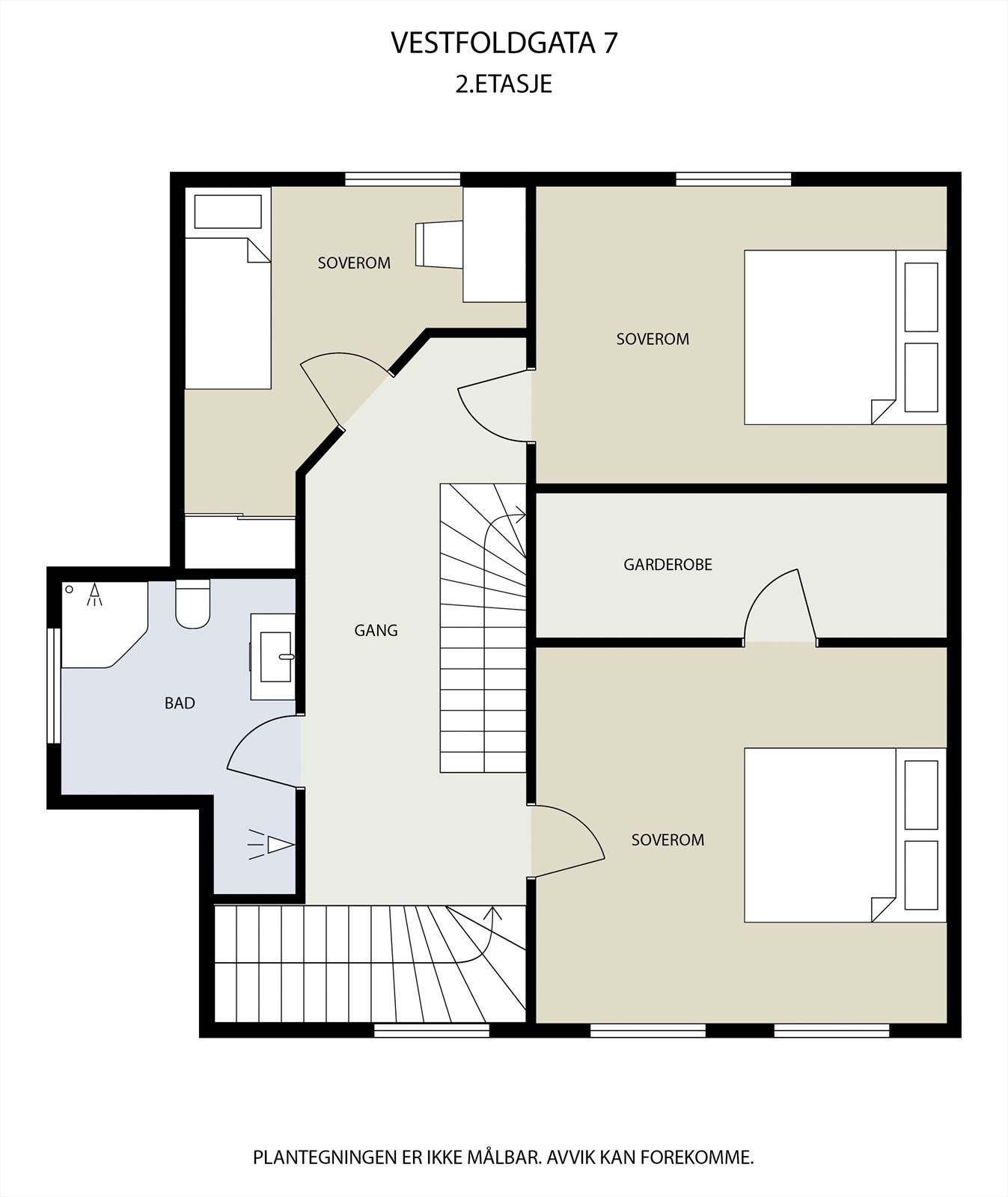 Plantegning av 2.etasje Galleribilde