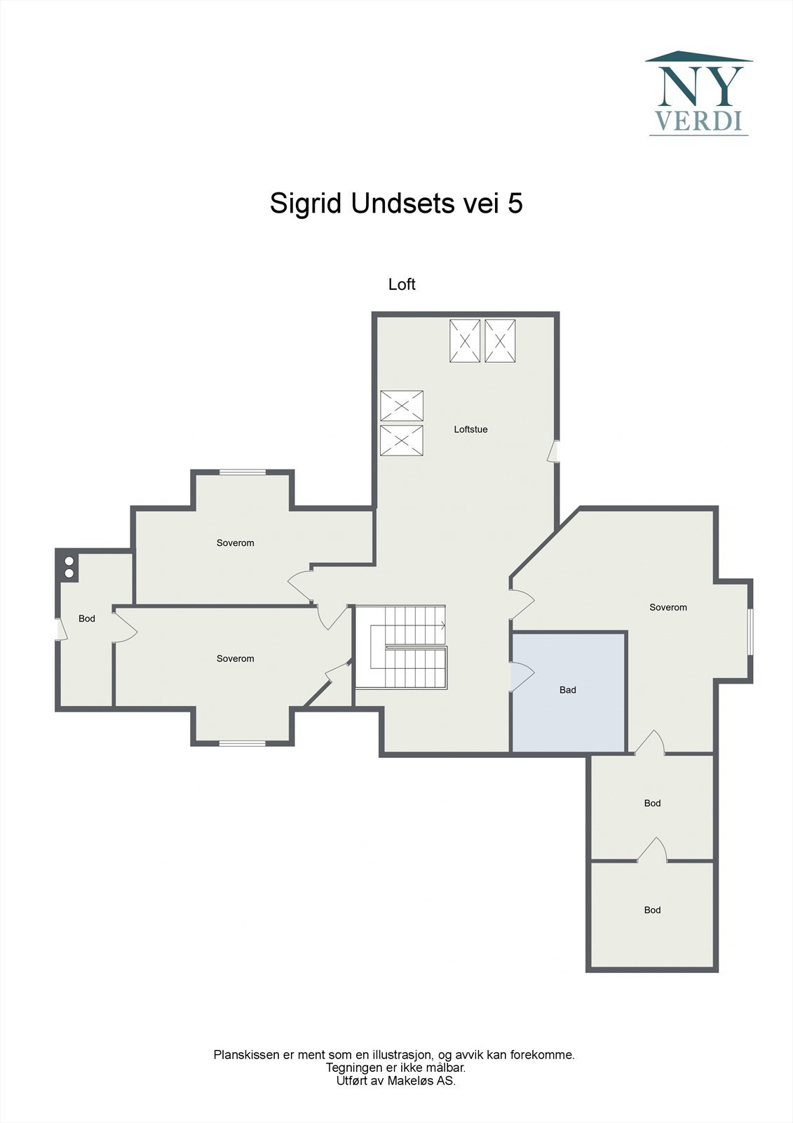 Sigrid Undsets vei 5 - Loft. Galleribilde