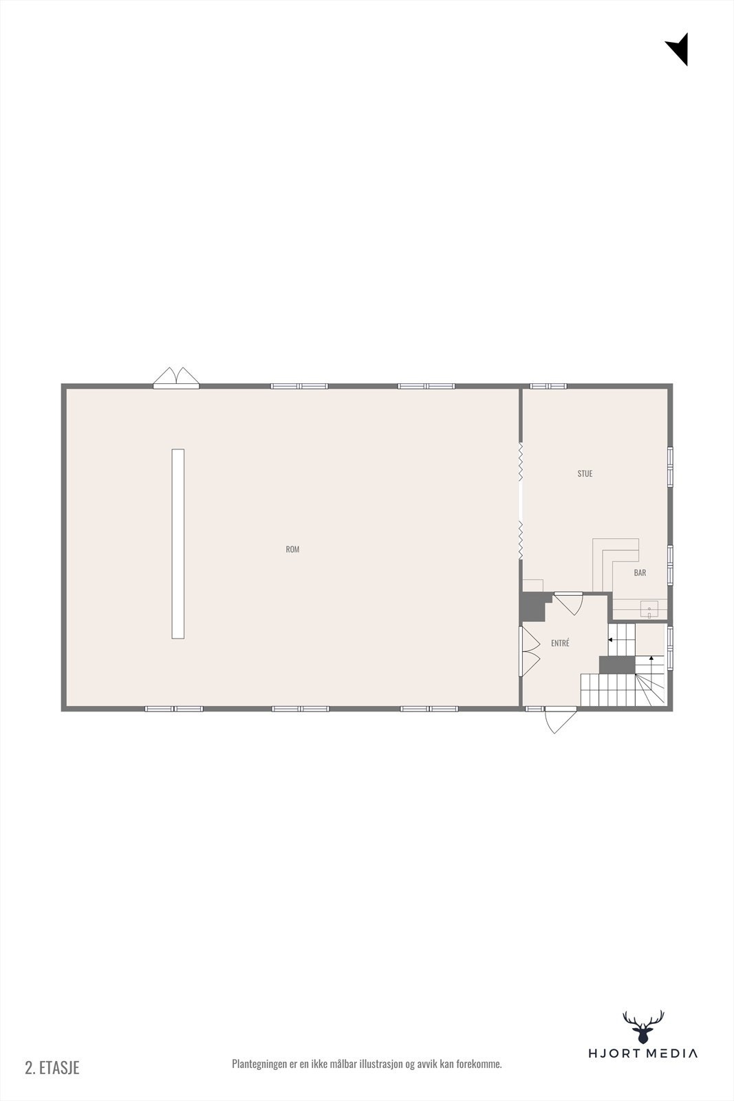 Plantegning forsamlingshus Galleribilde