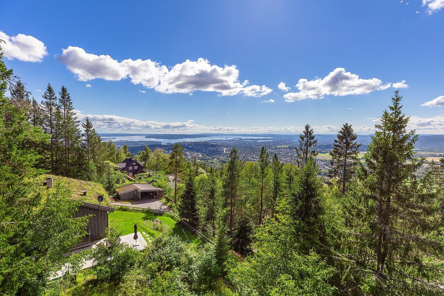 Langstrakt panoramautsikt Galleribilde