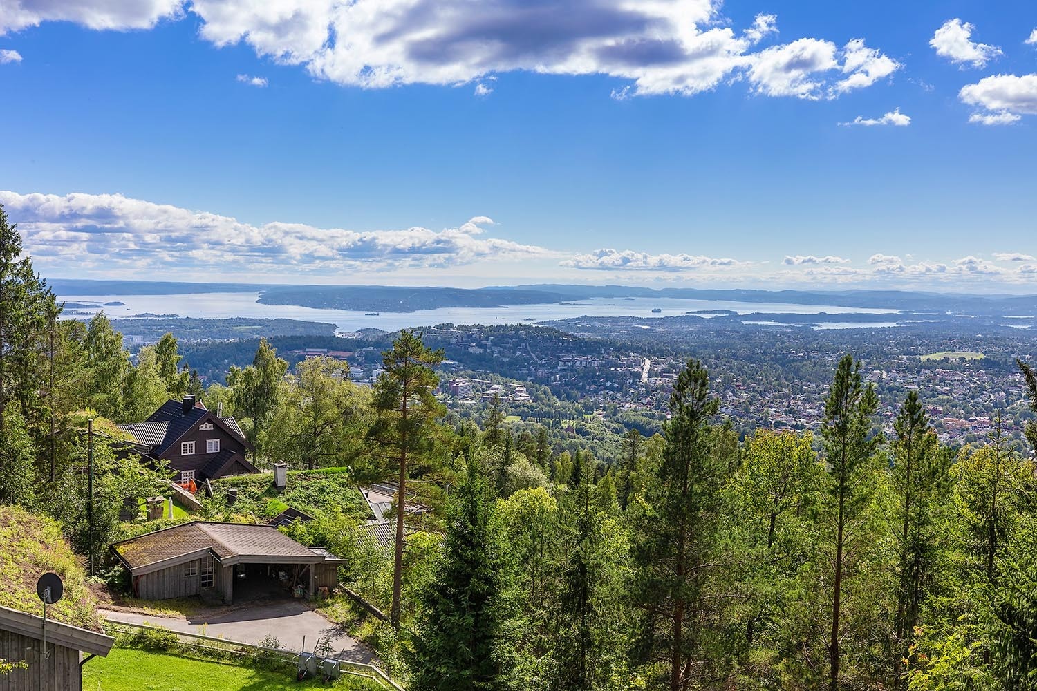 Langstrakt panoramautsikt Galleribilde