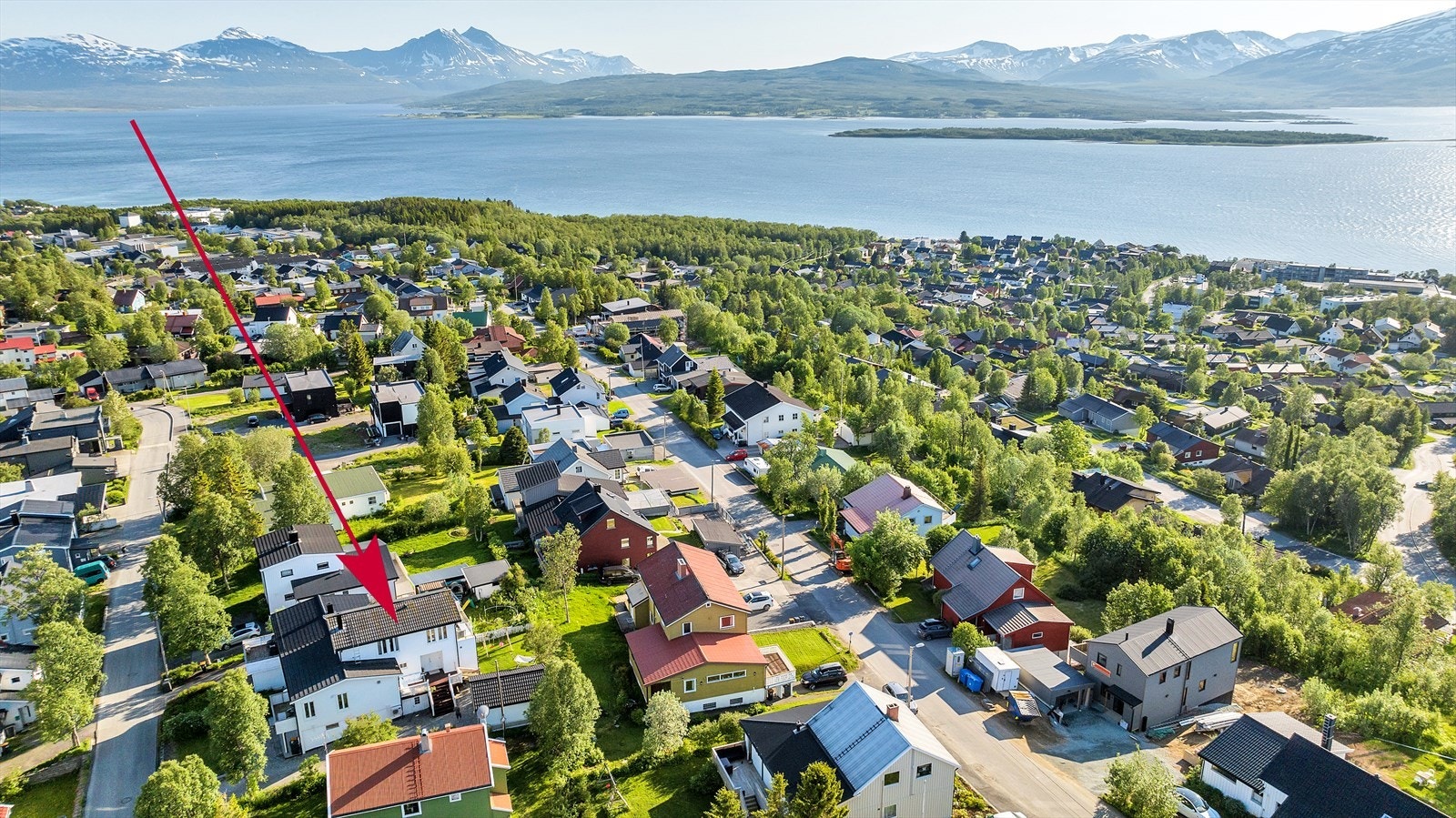 Her bor man sentralt på Tromsøya. Galleribilde