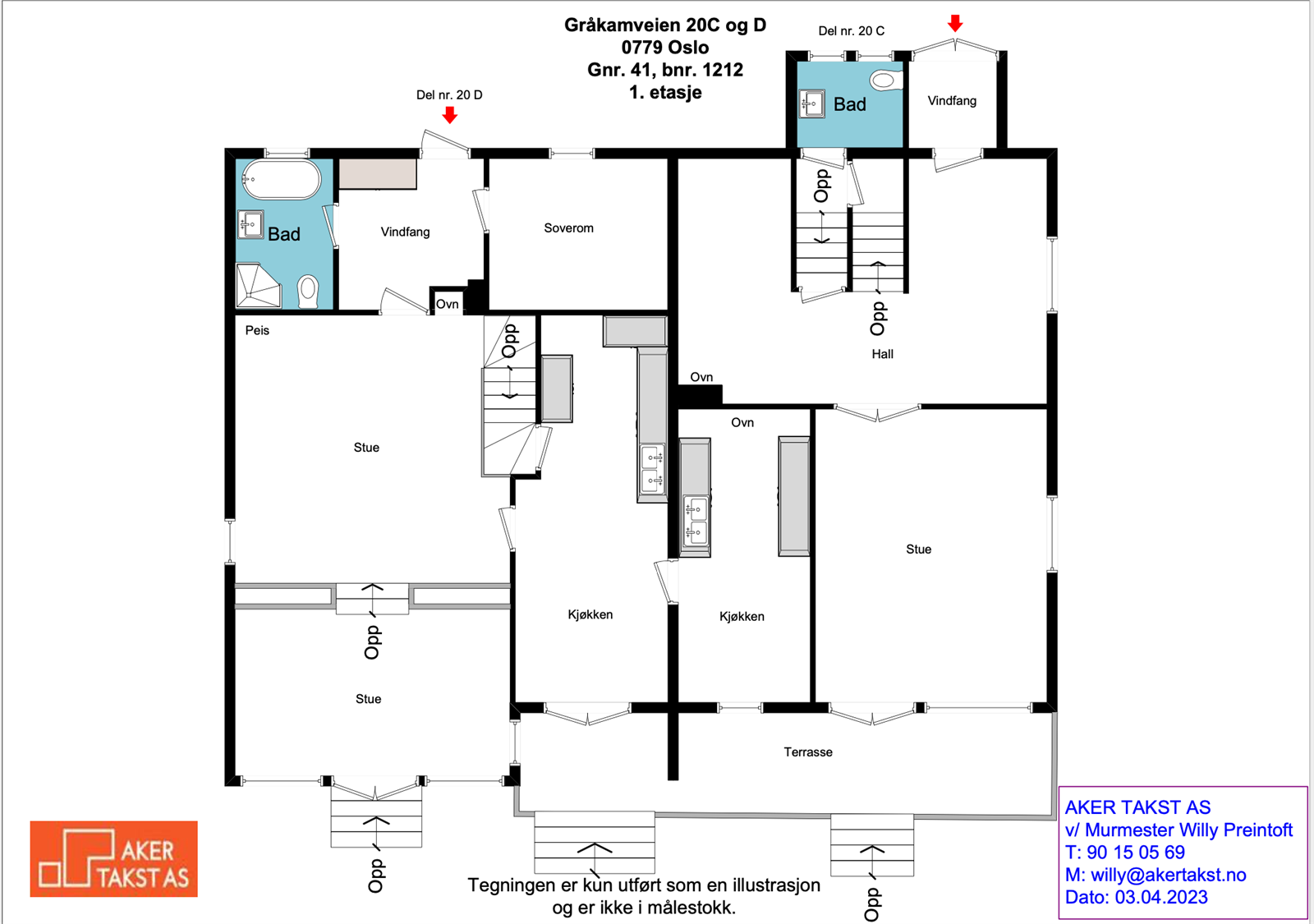 Plantegning 1.etasje Galleribilde