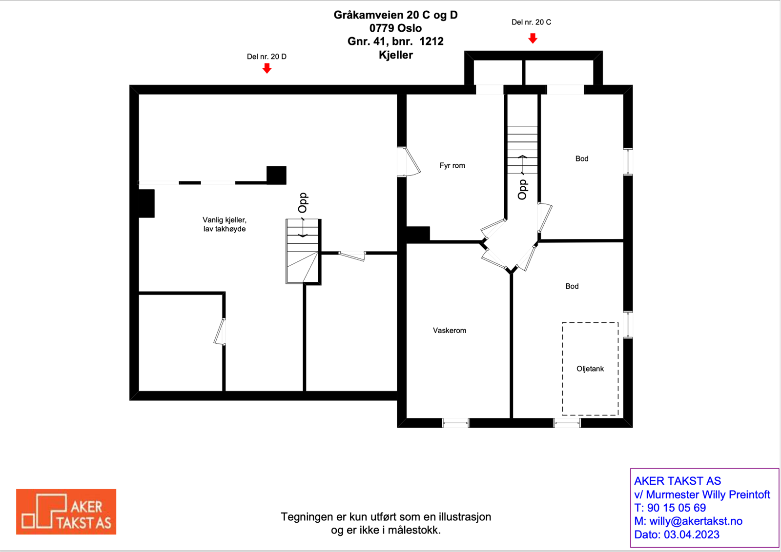 Plantegning kjeller Galleribilde