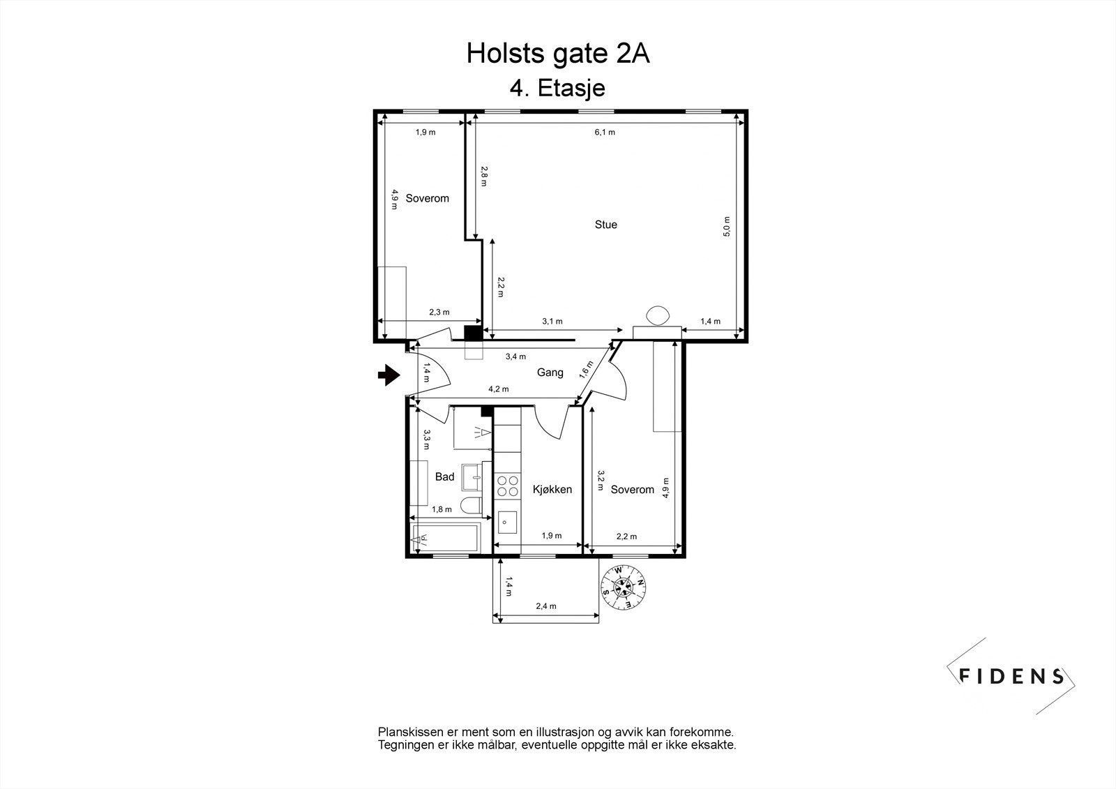 Plantegning Galleribilde