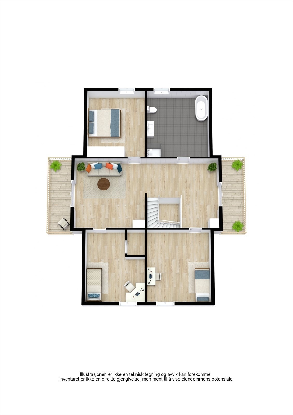 Plantegning 2. etasje. Galleribilde