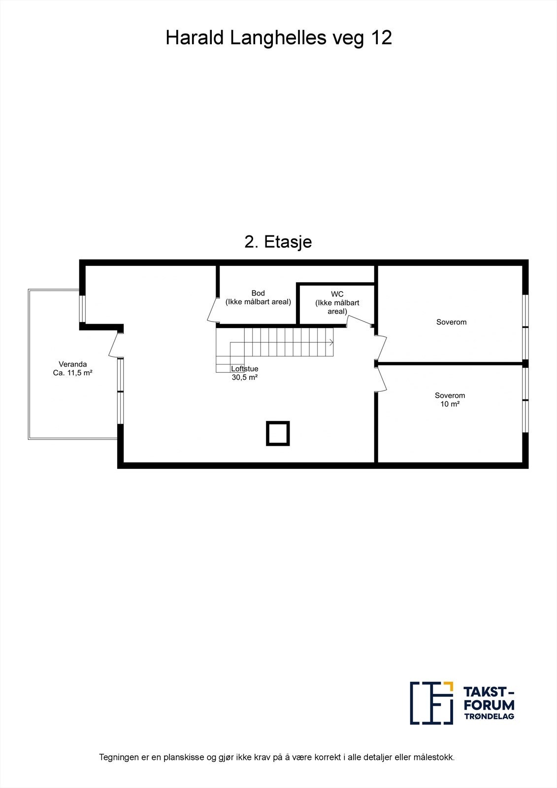 Planskisse 2.etasje. Galleribilde