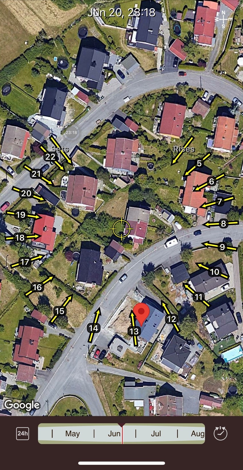 Fantastiske solforhold - Sun seeker app Galleribilde