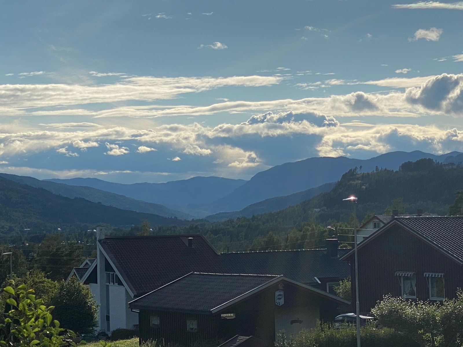 Særdeles god utsikt og solgang vestover Galleribilde