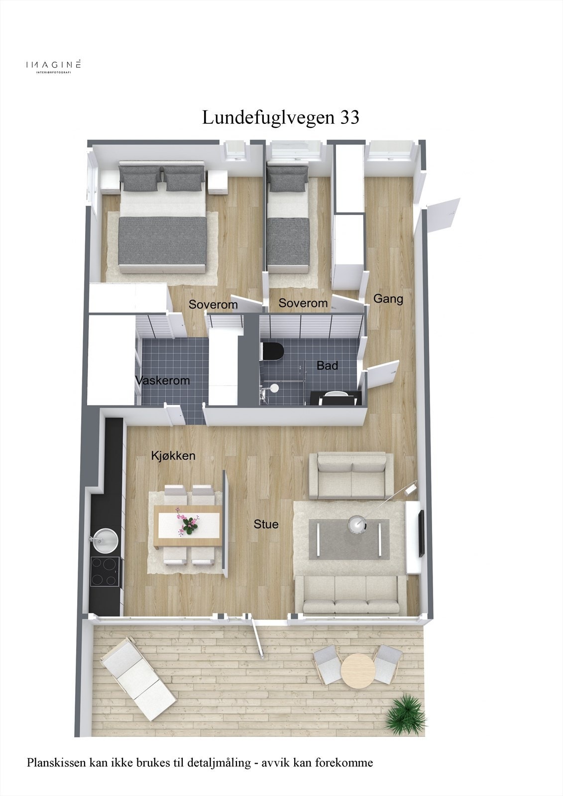 Plantegning - 3D Galleribilde