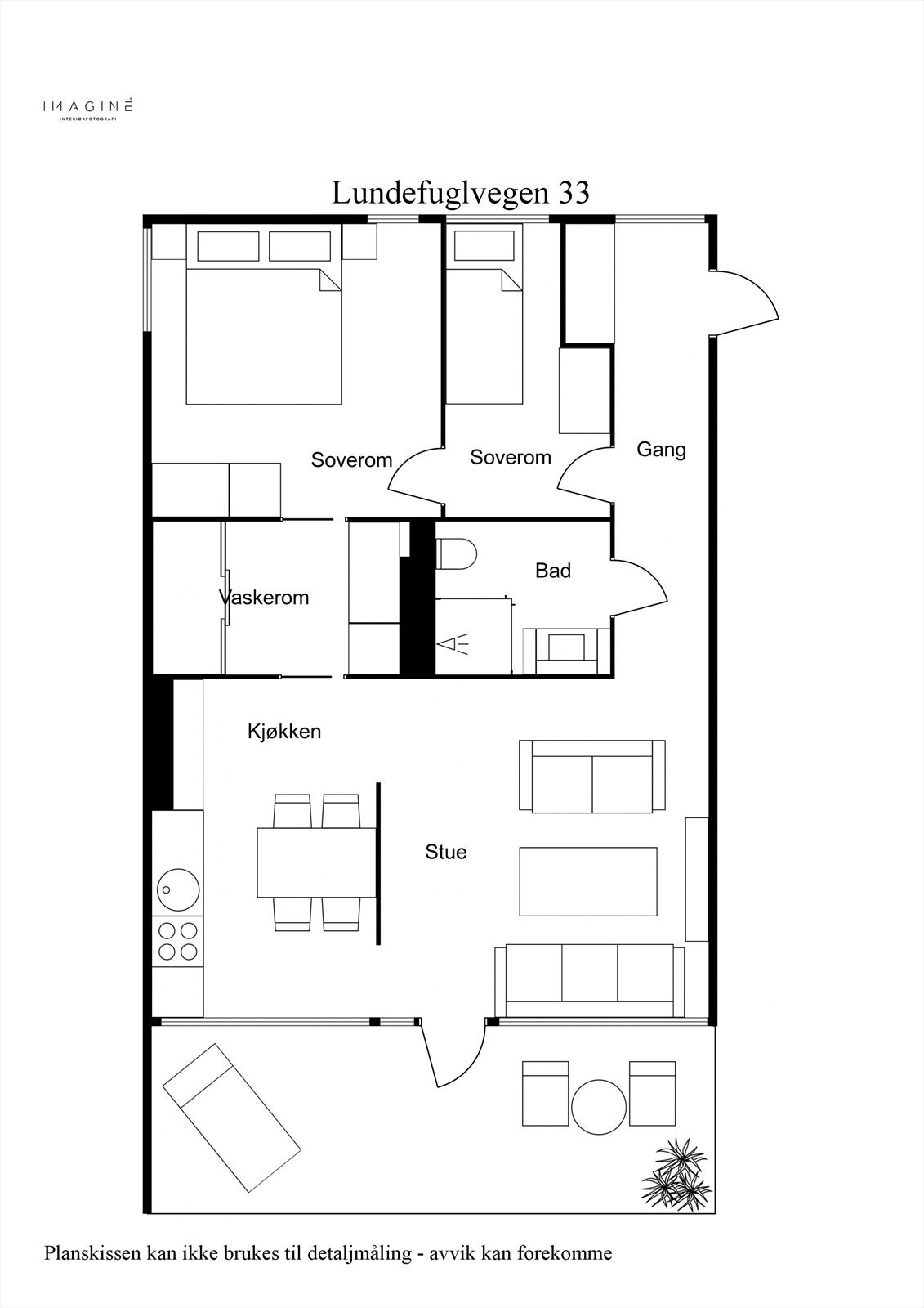 Plantegning - 2D - 2. Etasje Galleribilde