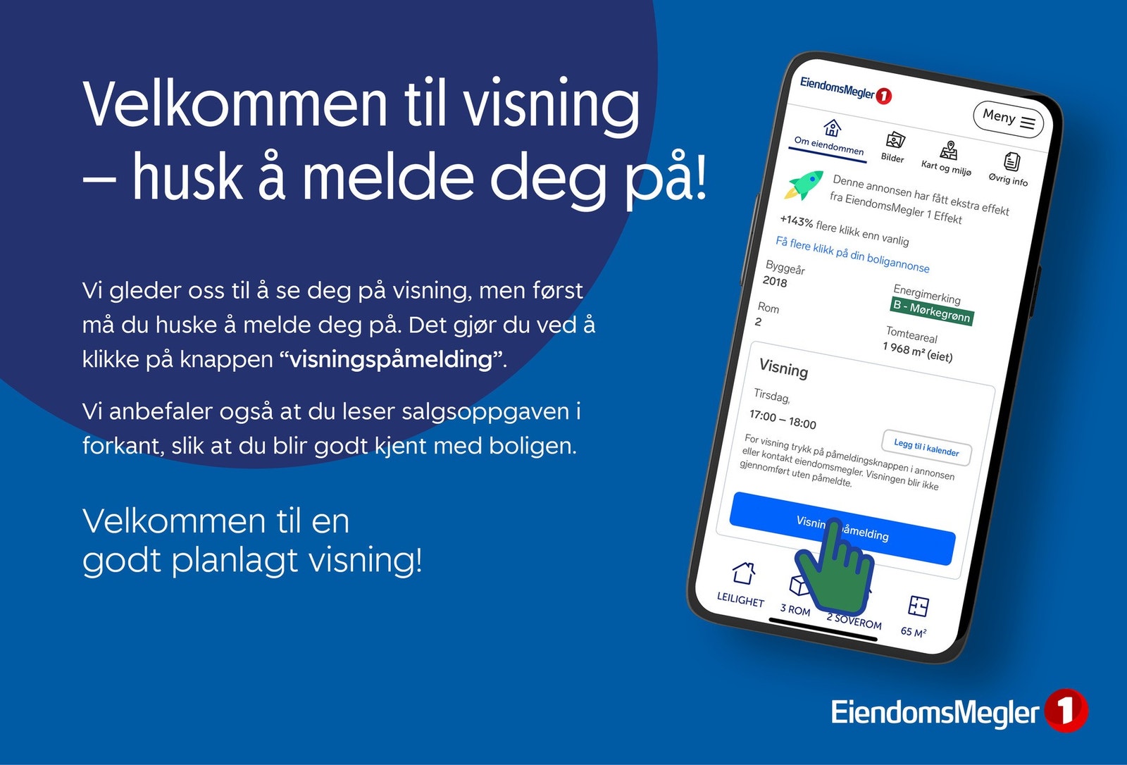 Gjerne meld deg på visning! :-) Galleribilde