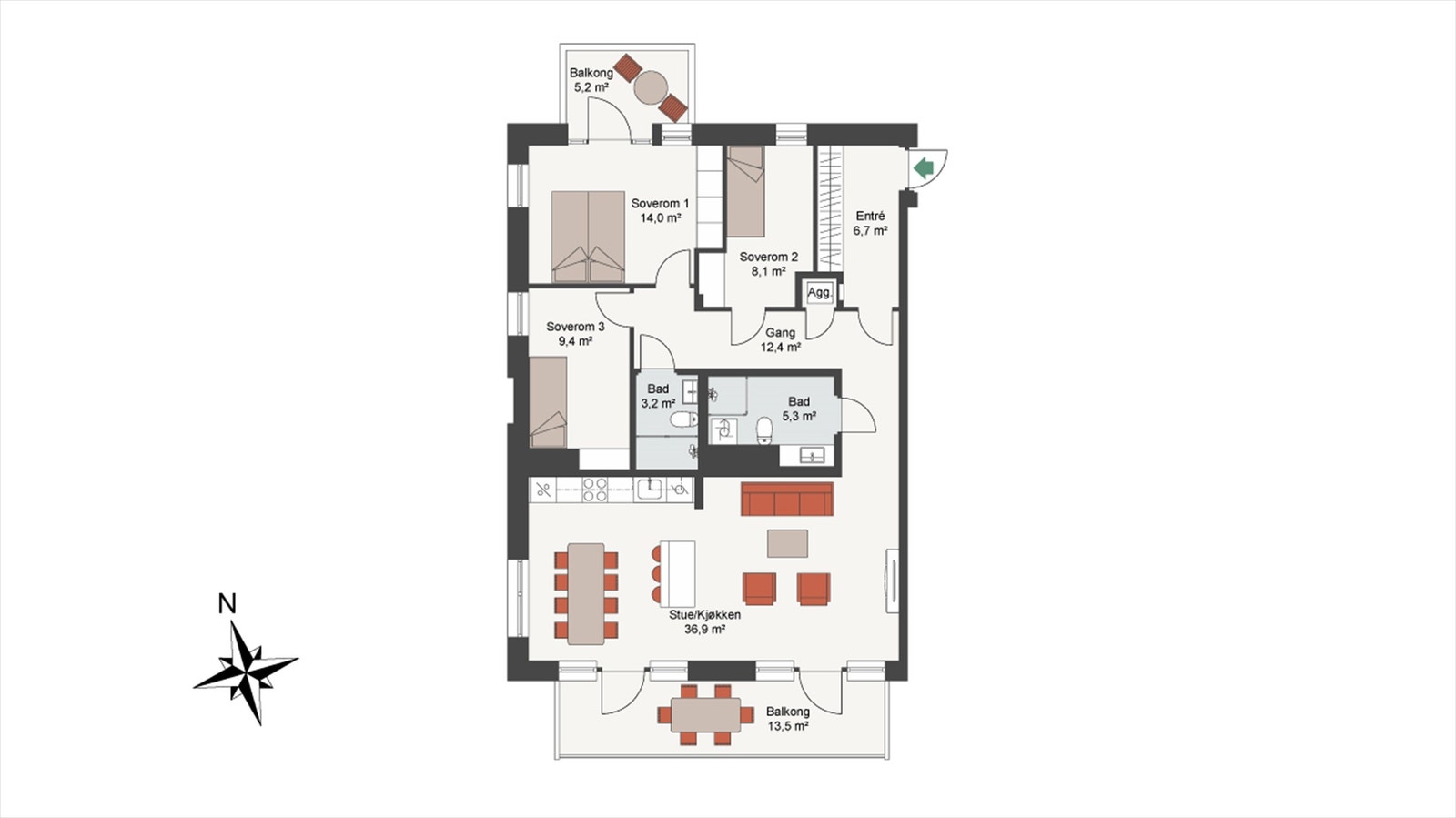 Planskisse Galleribilde