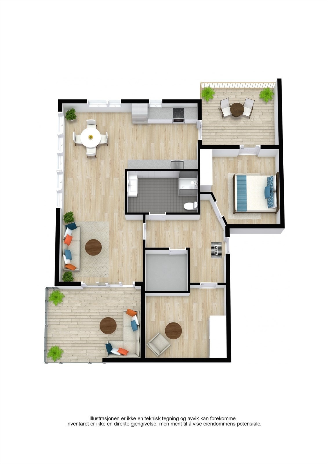Plantegning Galleribilde