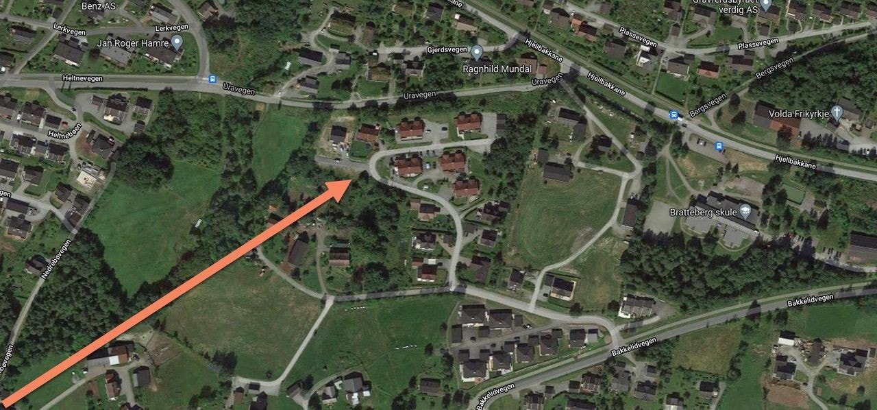 Flott beliggenheit i skjerma område. Galleribilde