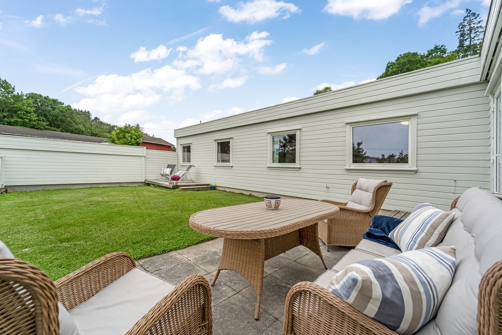 Hagen er inngjerdet, noe som bidrar til usjenerthet. Galleribilde