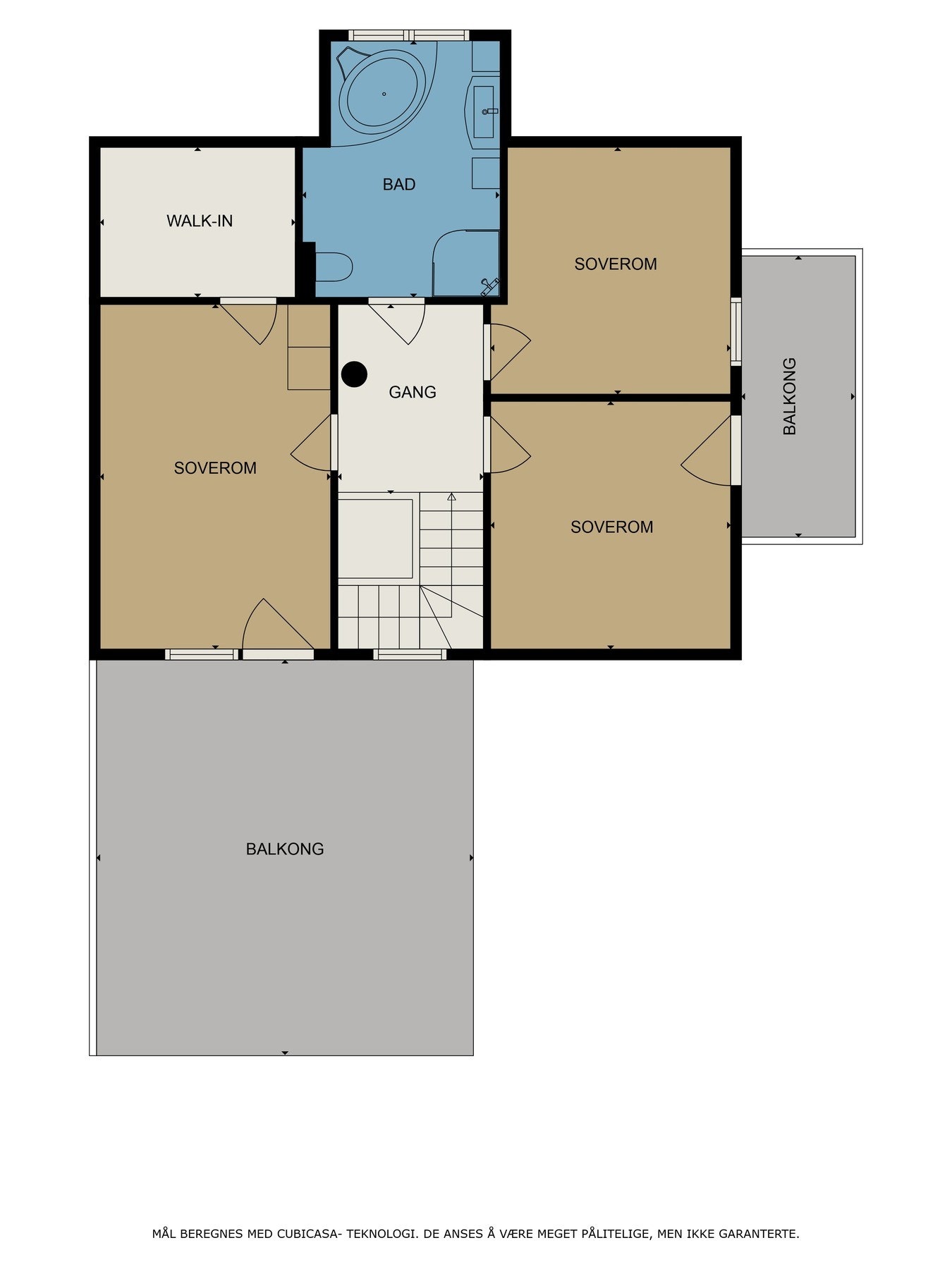 Plantegning 2. etasje Galleribilde