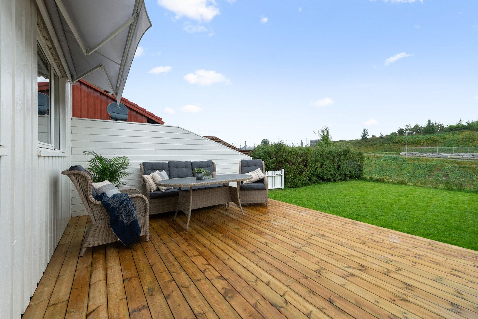 Her har du også en romslig terrasse på ca. 22kvm. Galleribilde