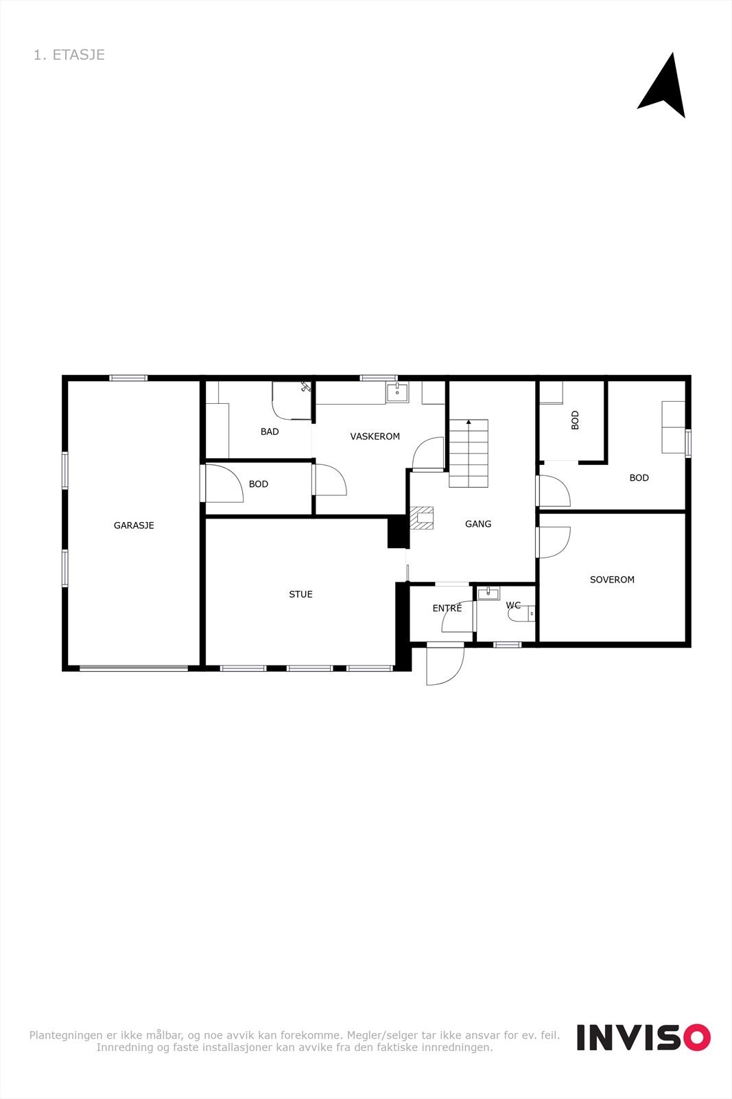 Planløsning 1.etasje Galleribilde