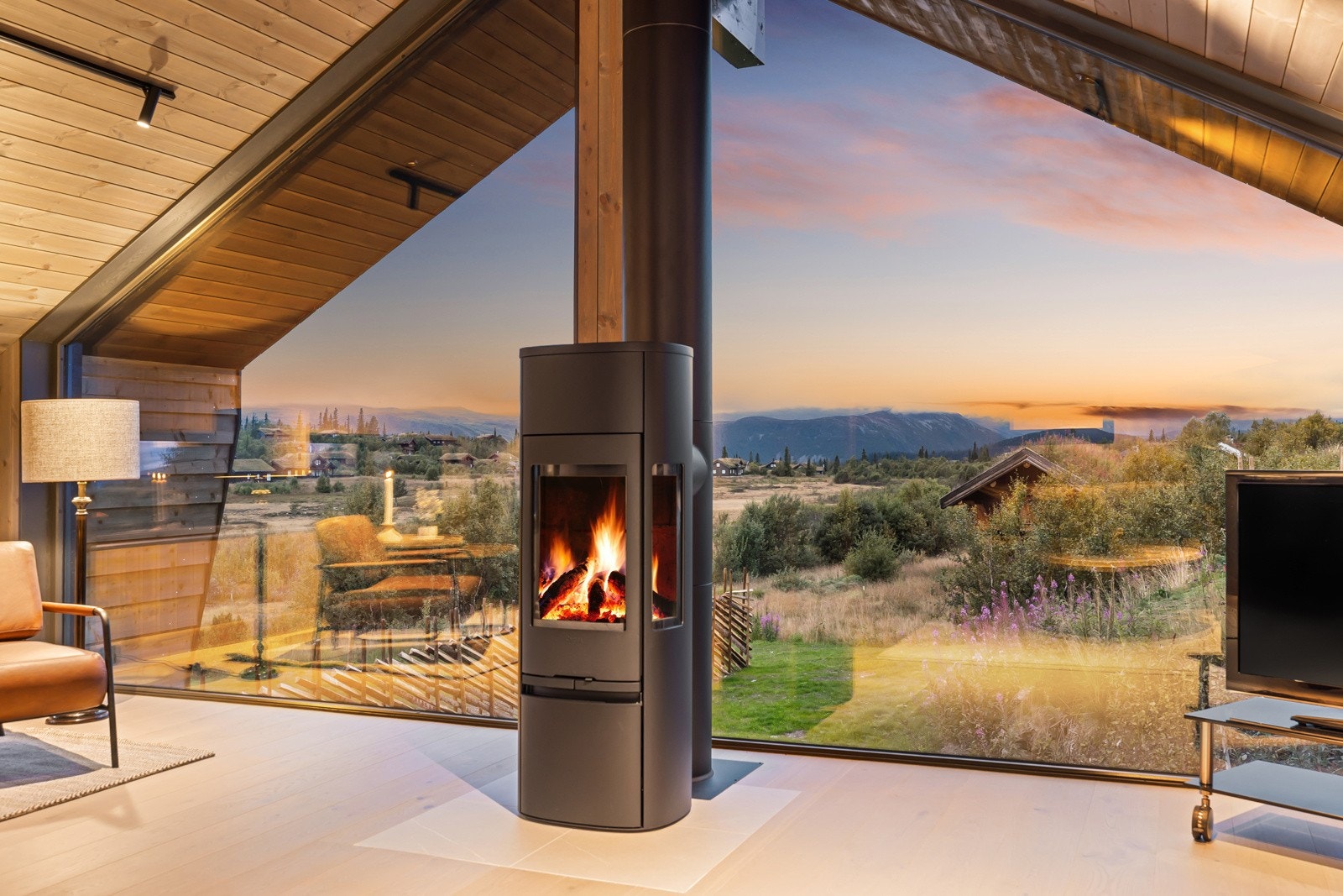 Her kan man trekke seg tilbake og nyte den spektakulære utsikten. Galleribilde