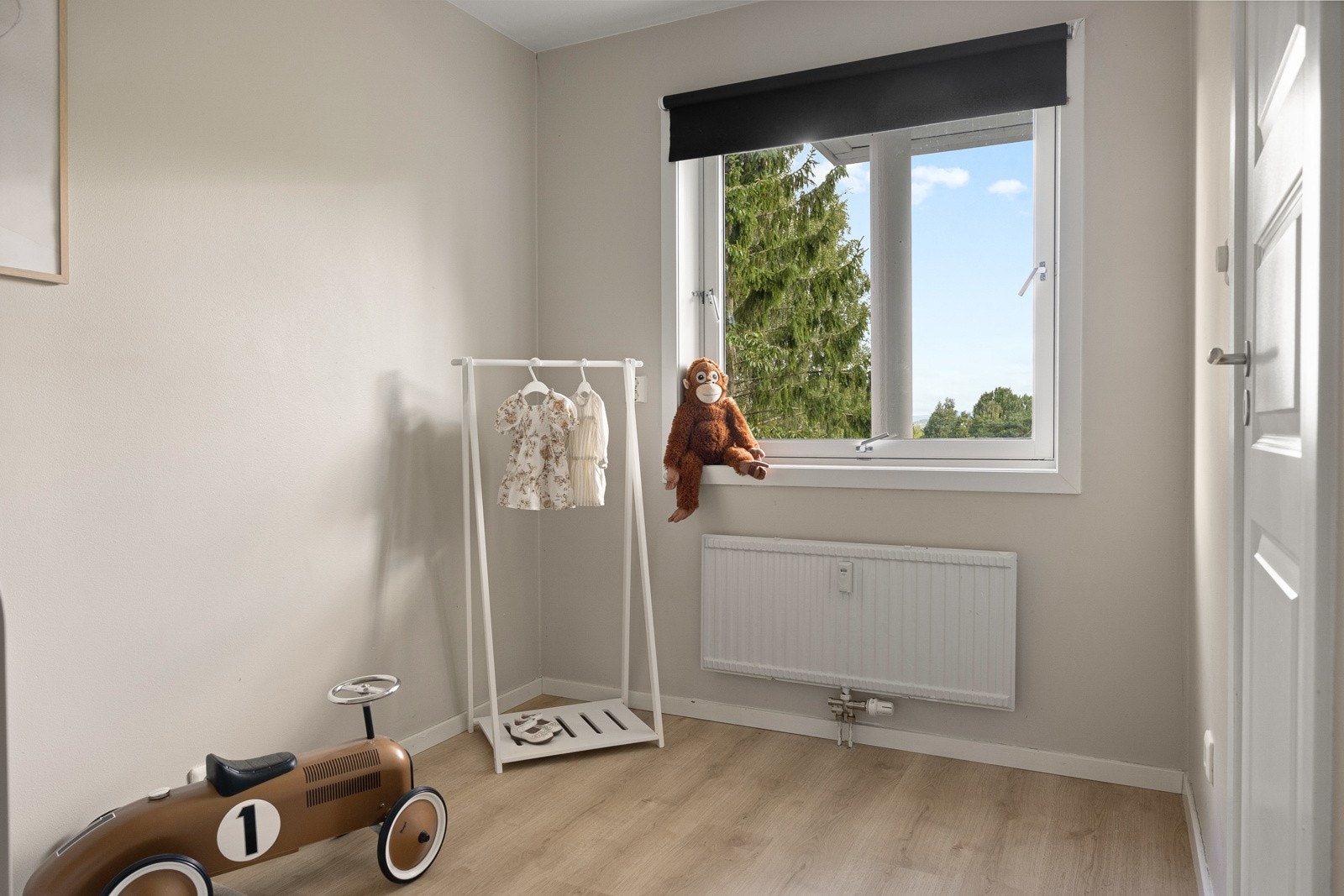 Soverommene er på hver sin ende av leiligheten. Galleribilde