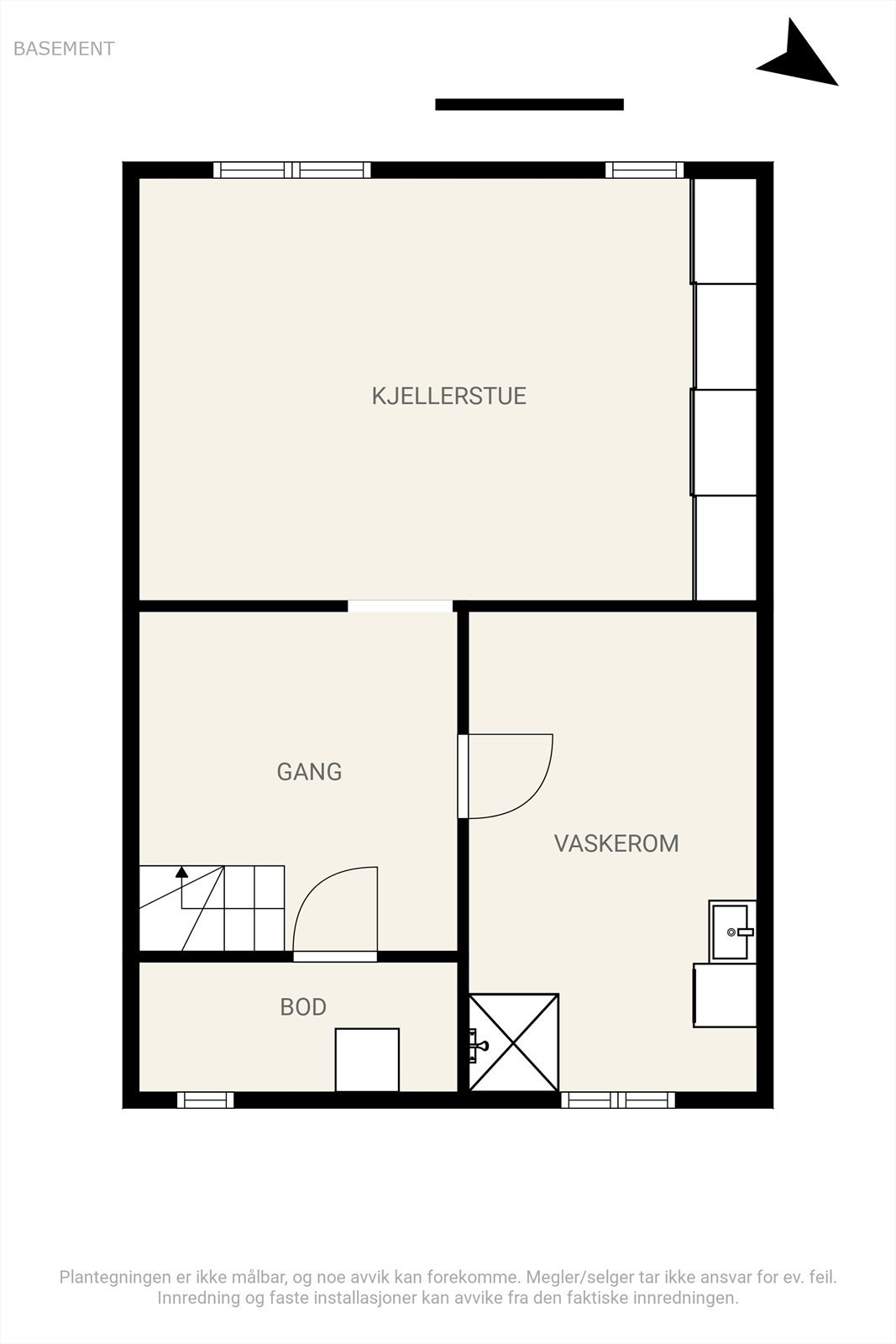 Plantegning kjeller Galleribilde