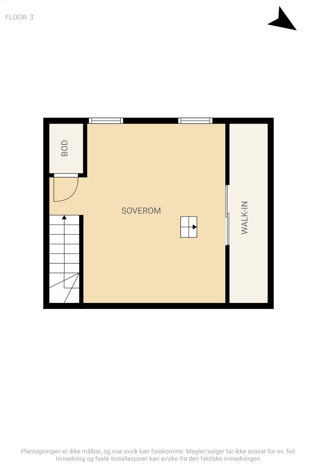 Plantegning 3.etasje Galleribilde