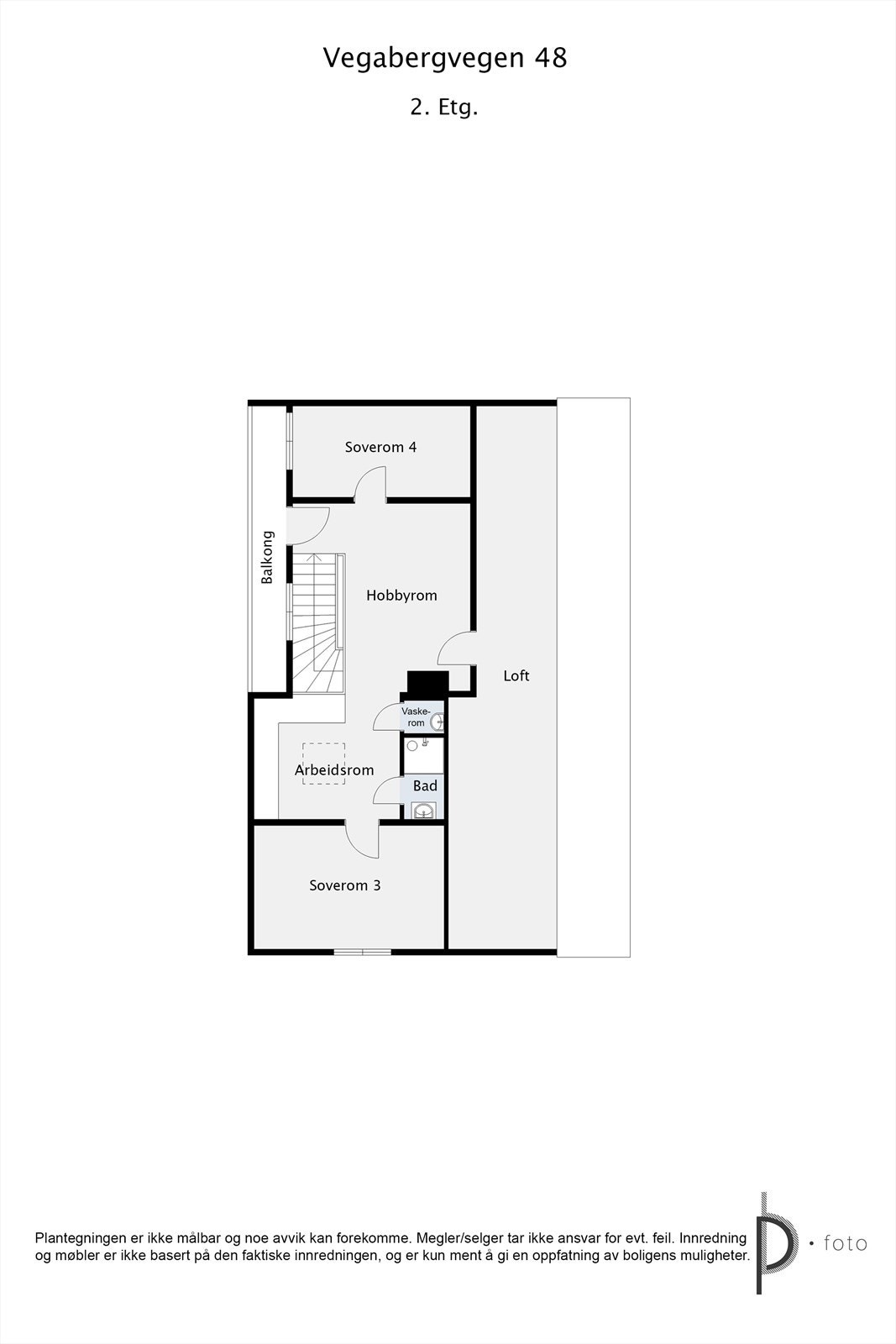 Plantegning 2.etg. Galleribilde