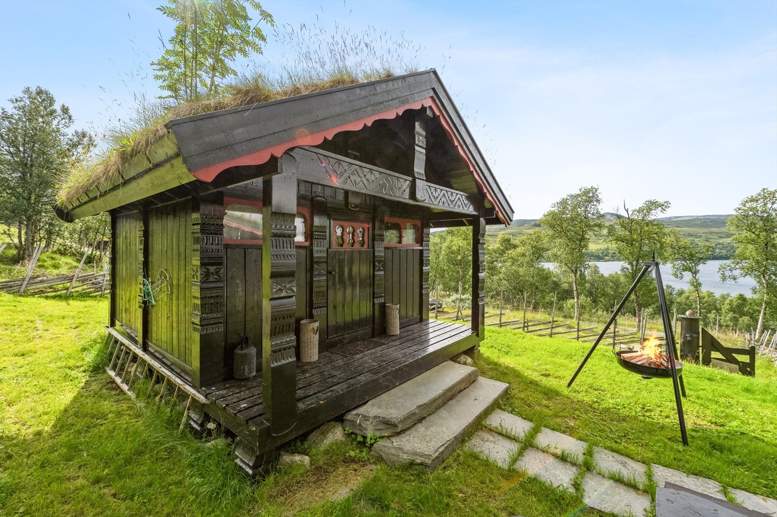 Videre kommer man inn i annekset på 11m². Galleribilde