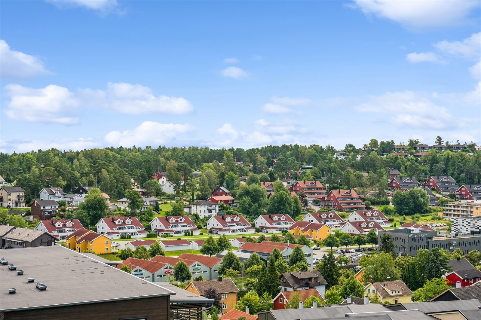 Utsikt fra balkong Galleribilde