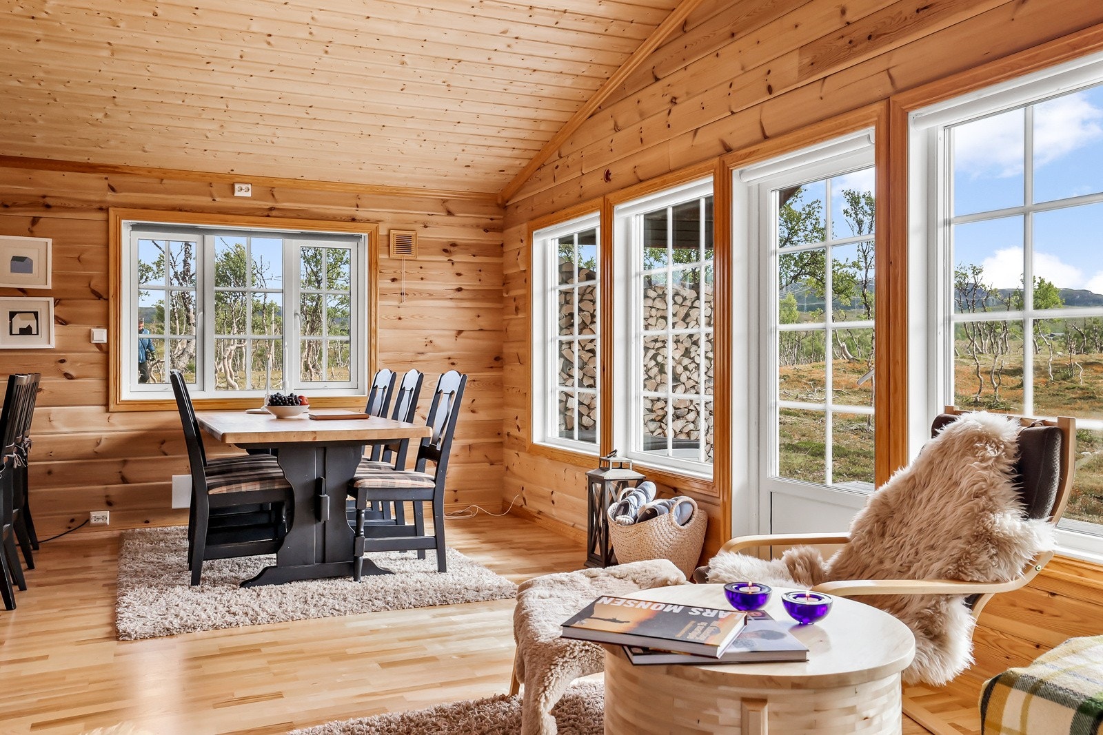 Fra stuen er det utgang til terrasse Galleribilde