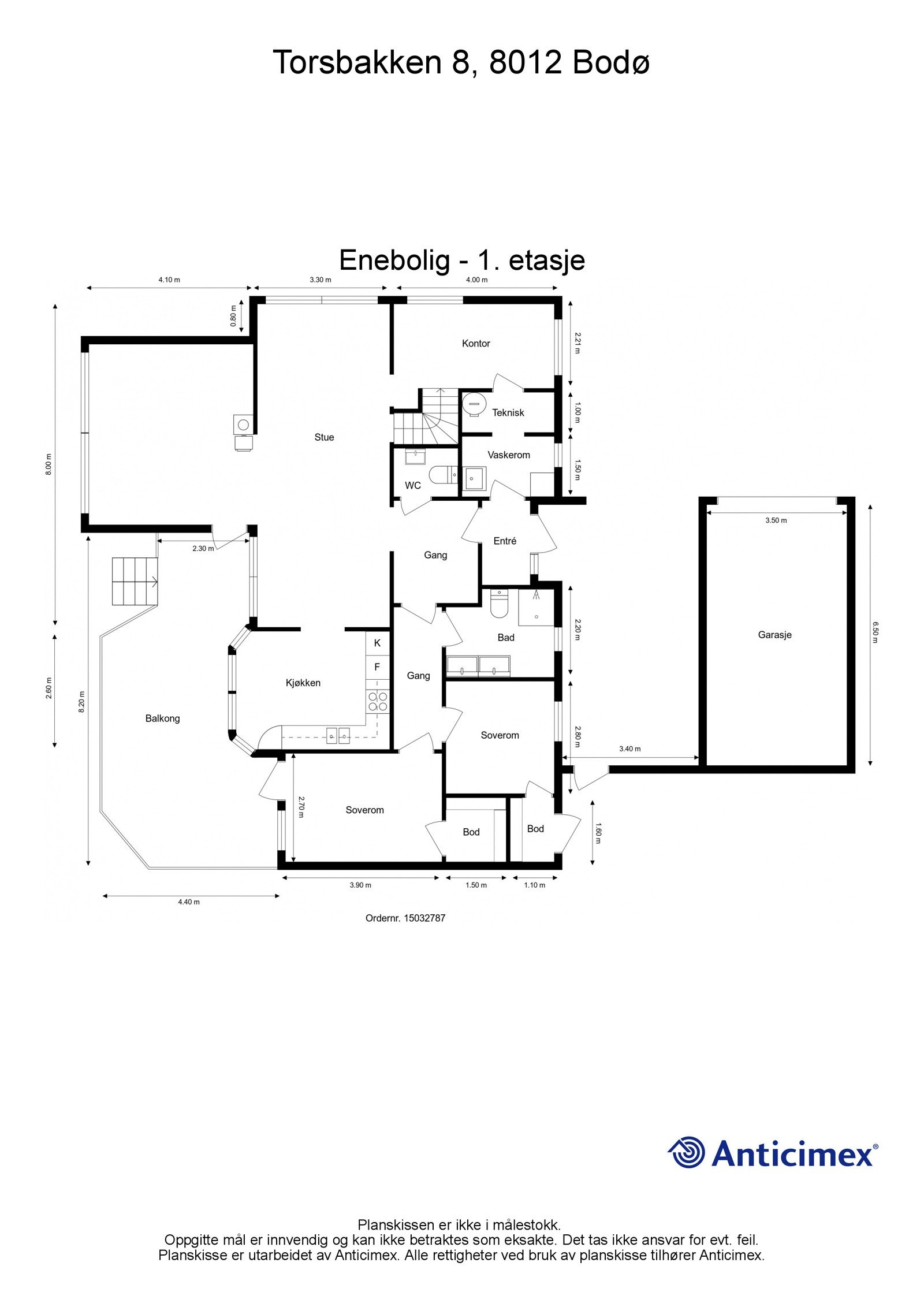 Plantegning 1.etasje Galleribilde