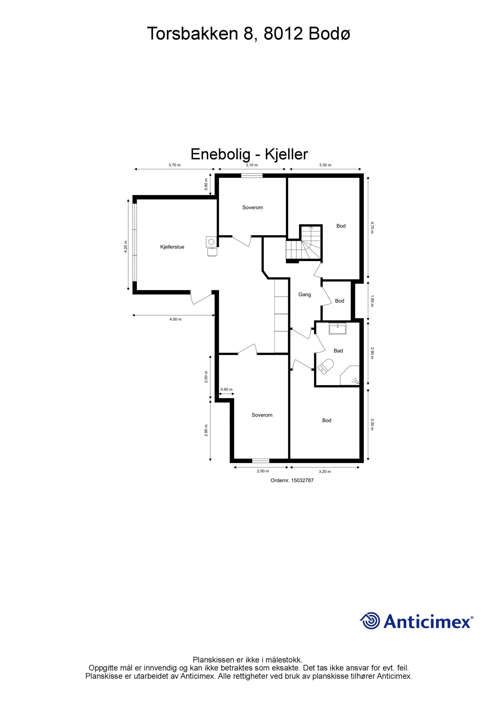 Plantegning kjeller Galleribilde