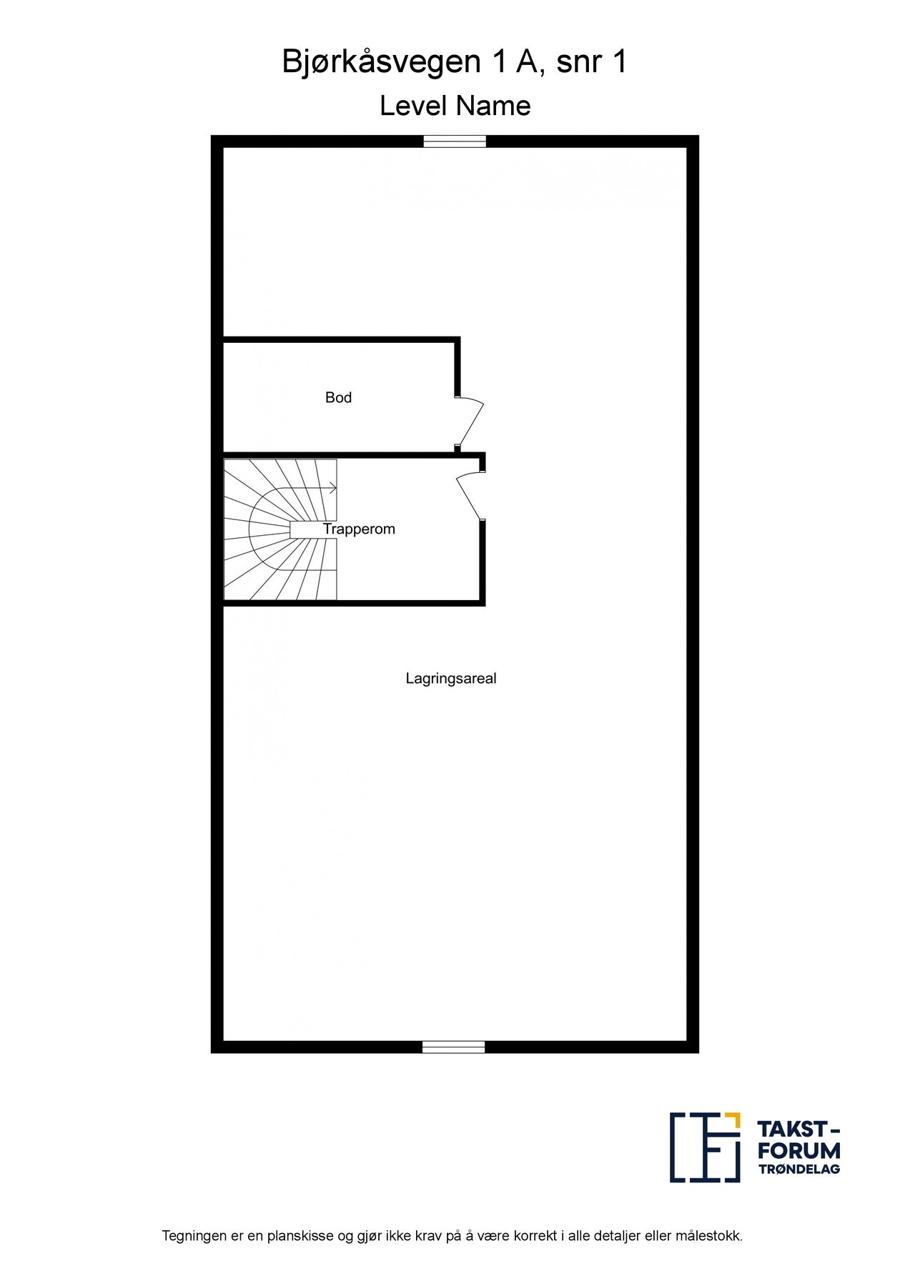 Planskisse - Loft Galleribilde