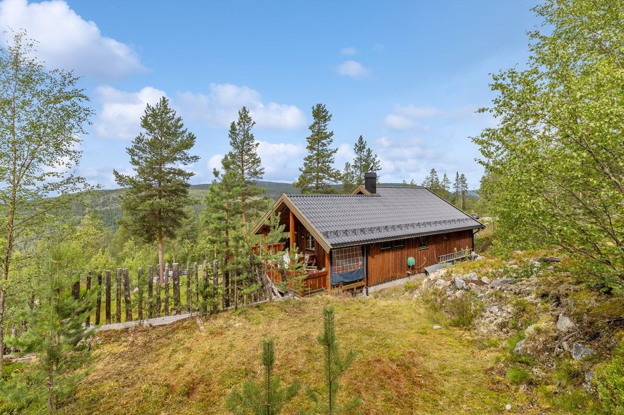 Fritidsboligen sett fra baksiden. Galleribilde