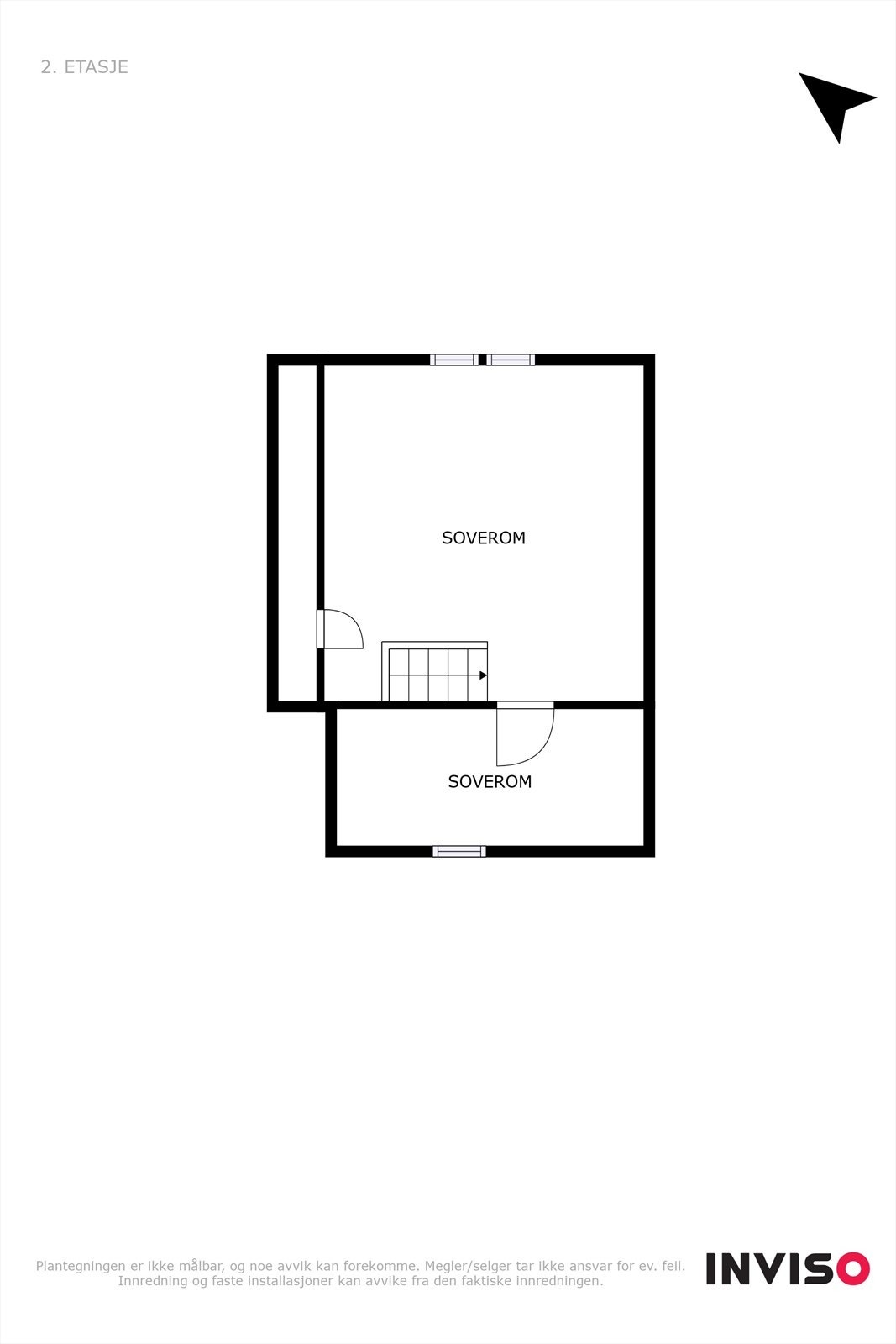Plantegning 2.etasje/hems Galleribilde