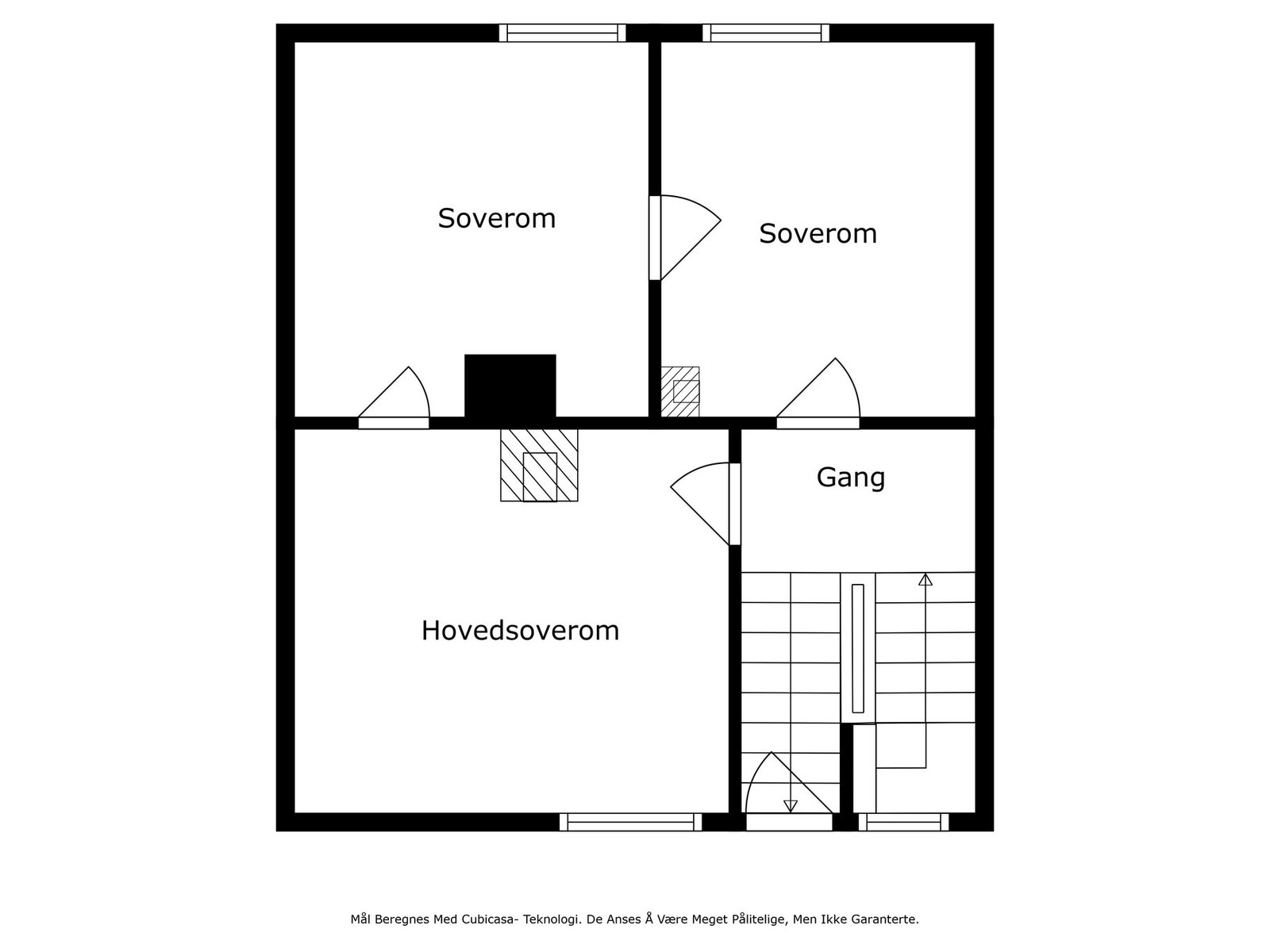 Tegningen er en illustrasjon. Megler/selger tar ikke ansvar for eventuelle avvik i forhold til boligens innredning. Rommenes benevnelse kan også avvike fra dagens bruk av disse Galleribilde