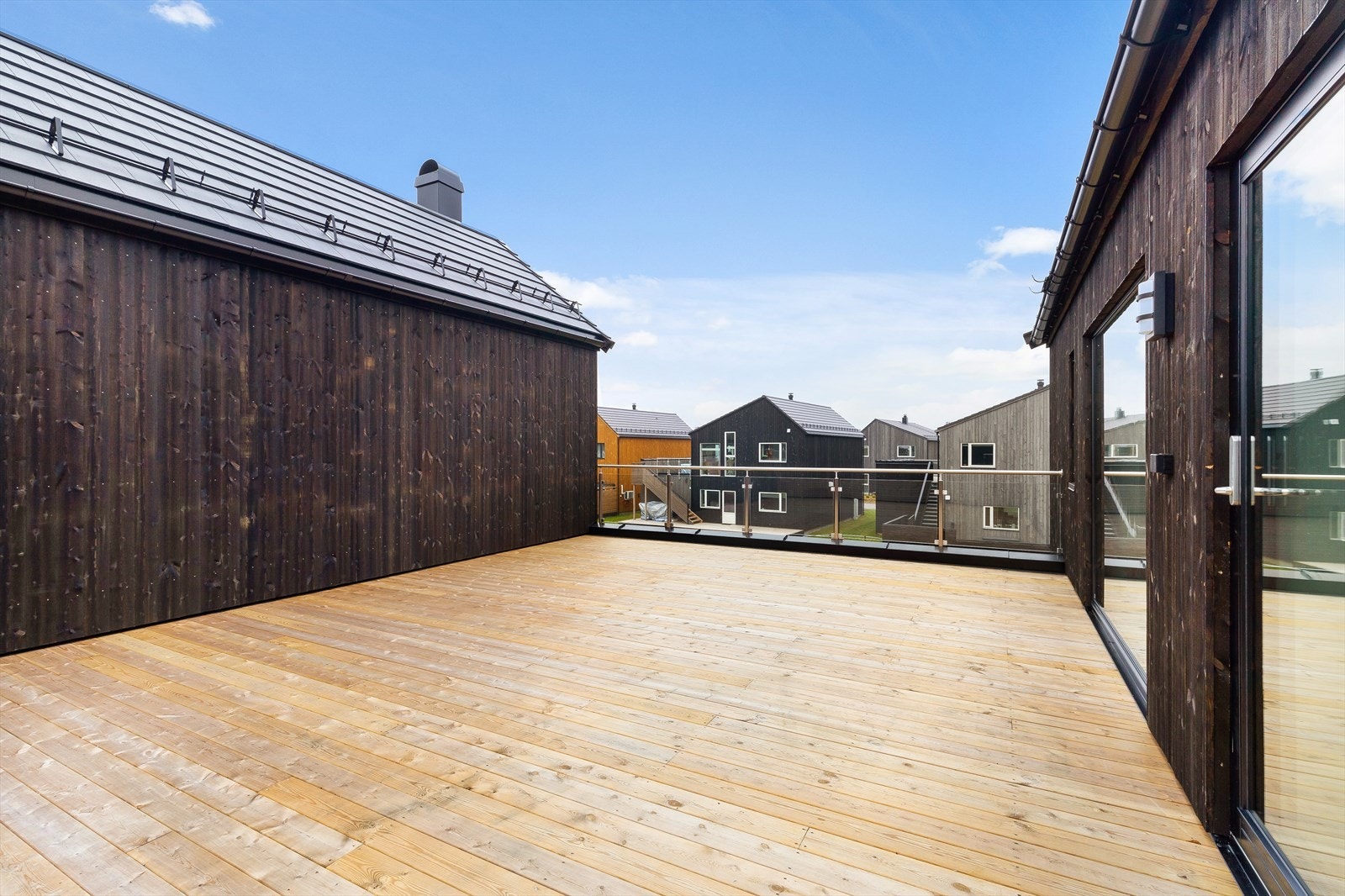 Takterrasse (over carport) Galleribilde