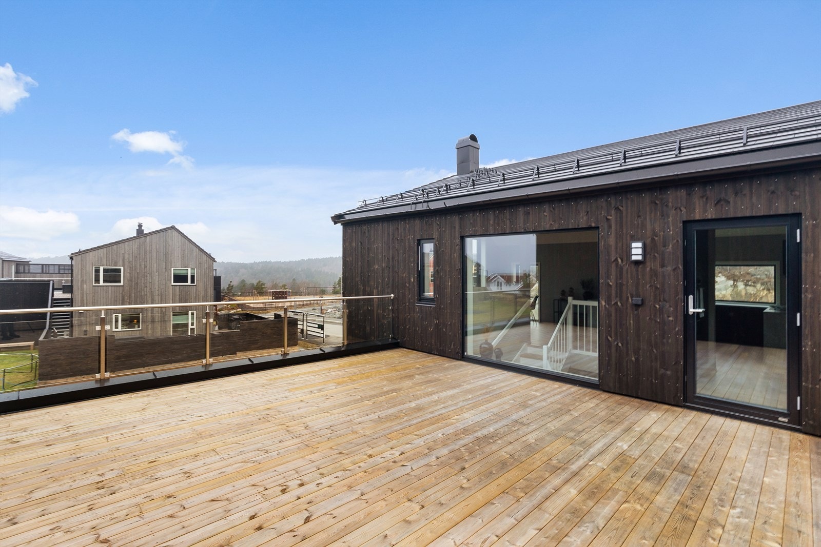 Takterrasse (over carport) Galleribilde