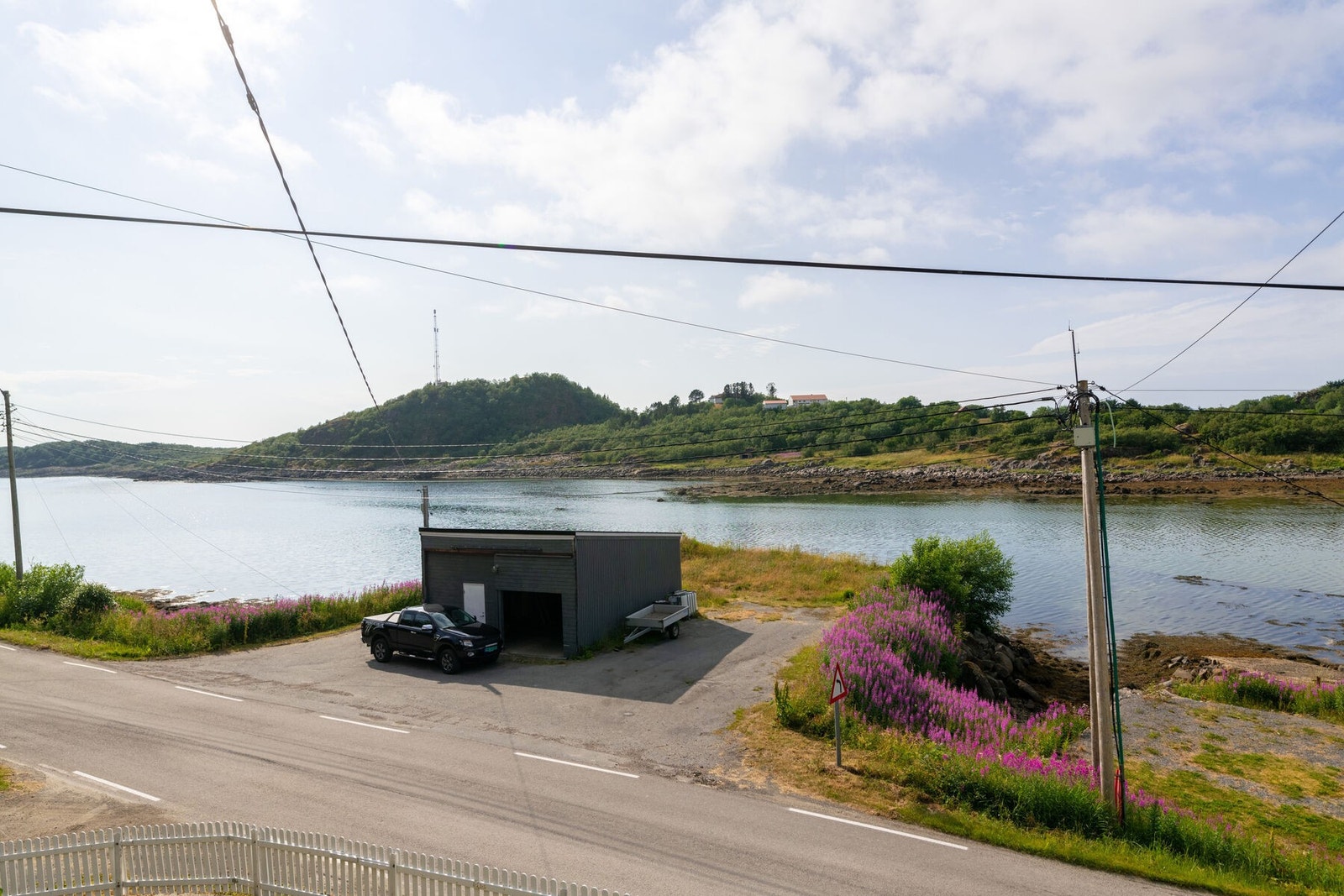 Flott havutsikt fra verandaen. Galleribilde